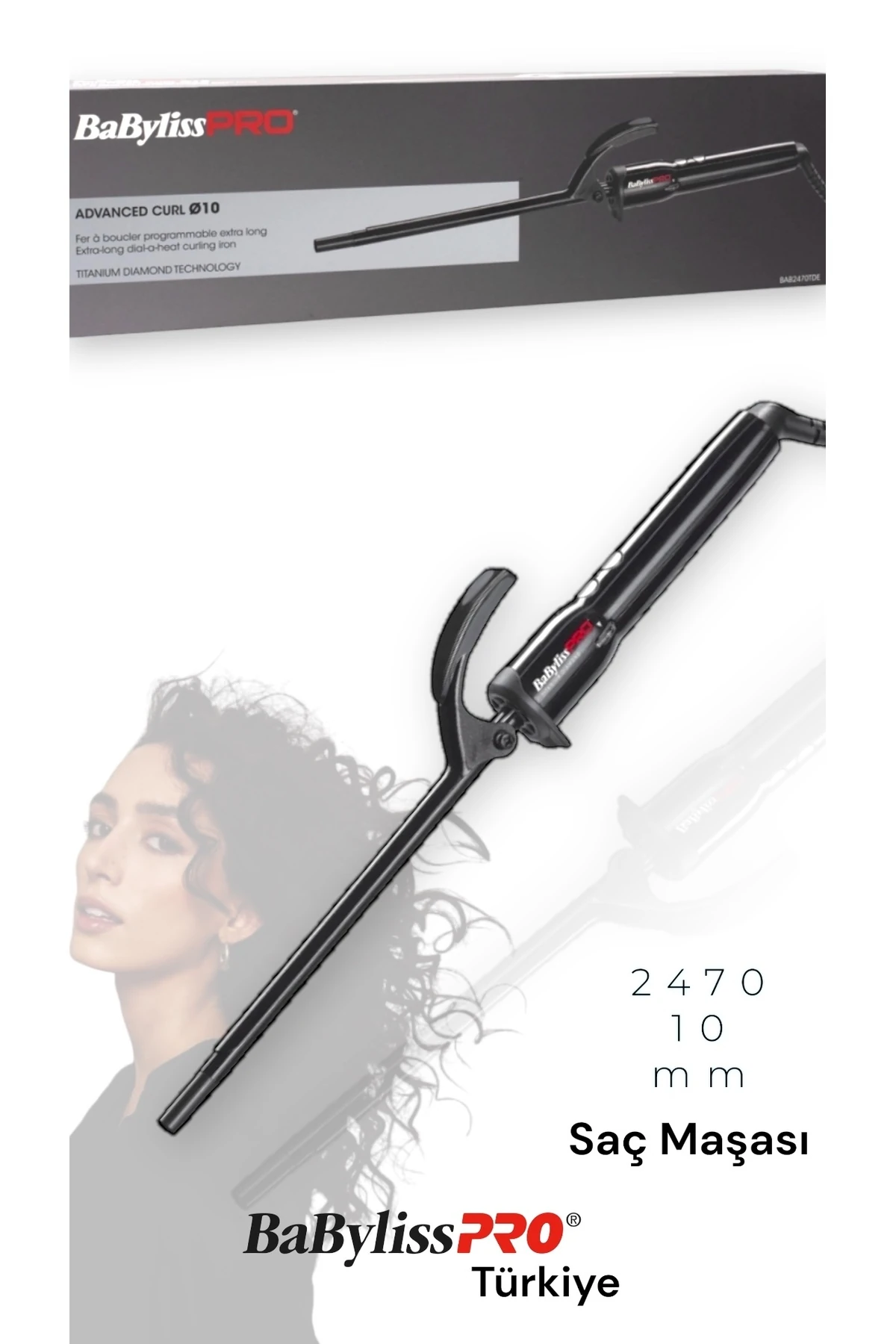 2470-10mm Uzun Saç Maşası 10 mm