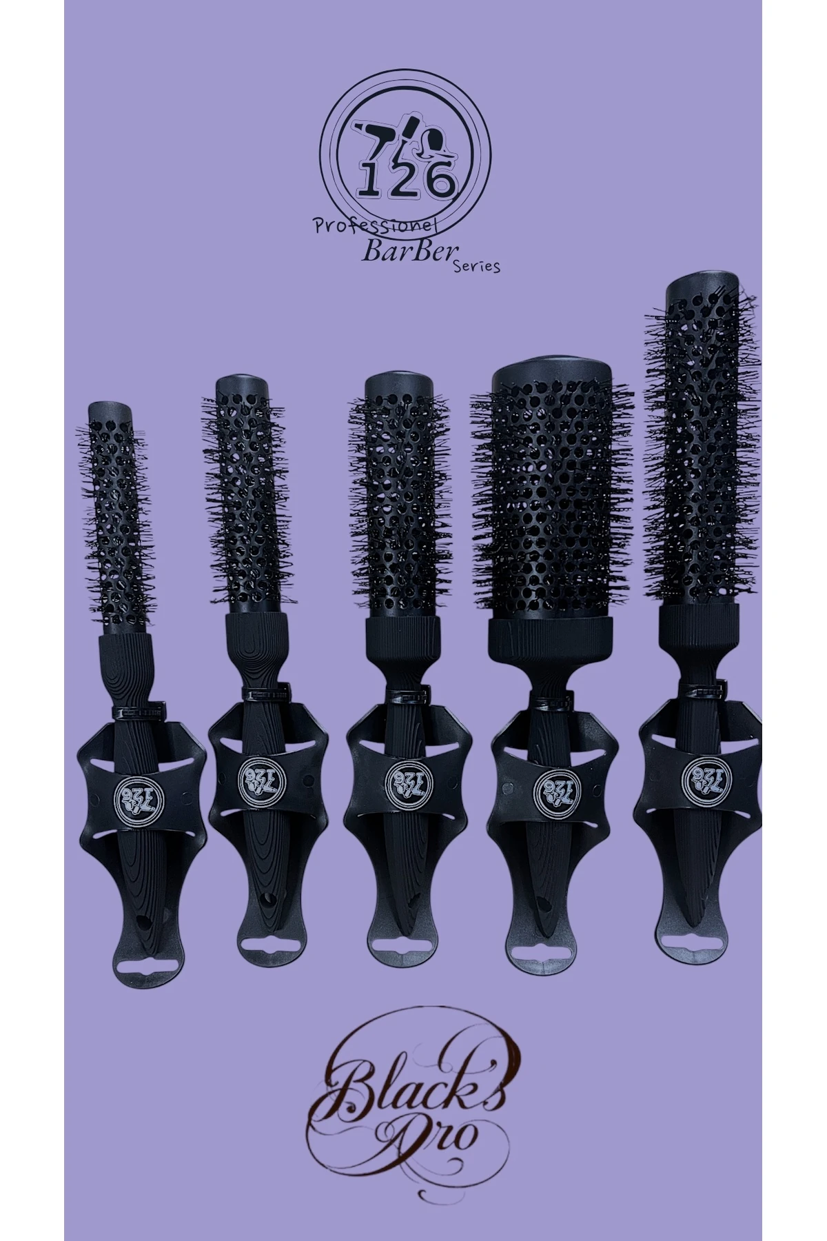 126 koz11,koz12,koz13,koz14,koz15 Fön Fırçası Seti BLACKSPRO