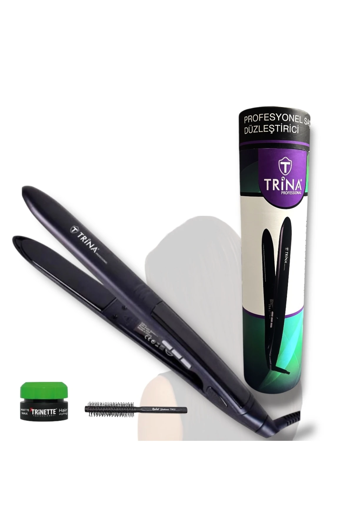 TRİNA 0085 PROFESYONEL SAÇ DÜZLEŞTİRİCİSİ - Saç Wax Ve Saç Tarağı Hediyeli