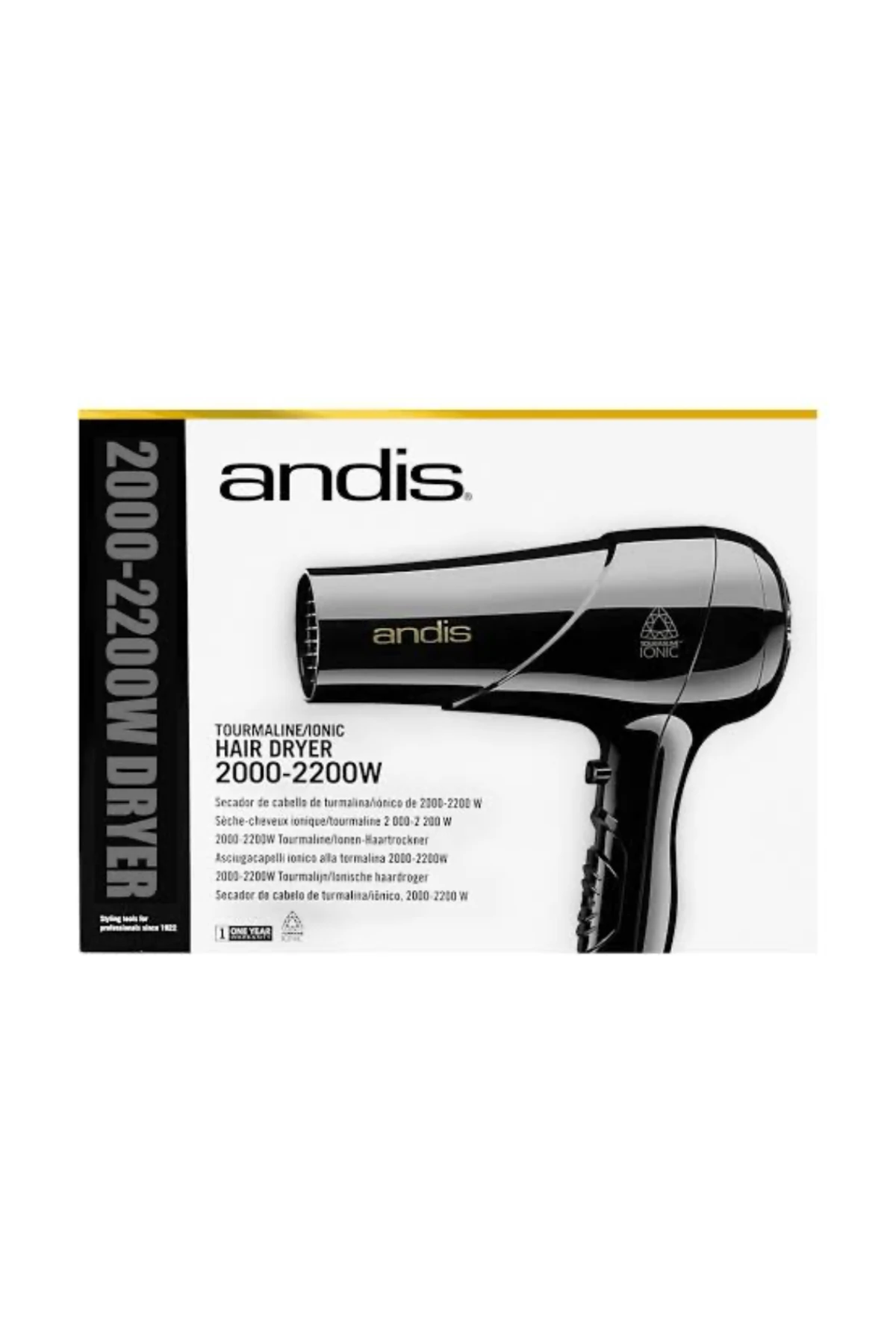 Pro Tourmaline Ionic Black Saç Kurutma (Fön) Makinesi (2000-2200W)