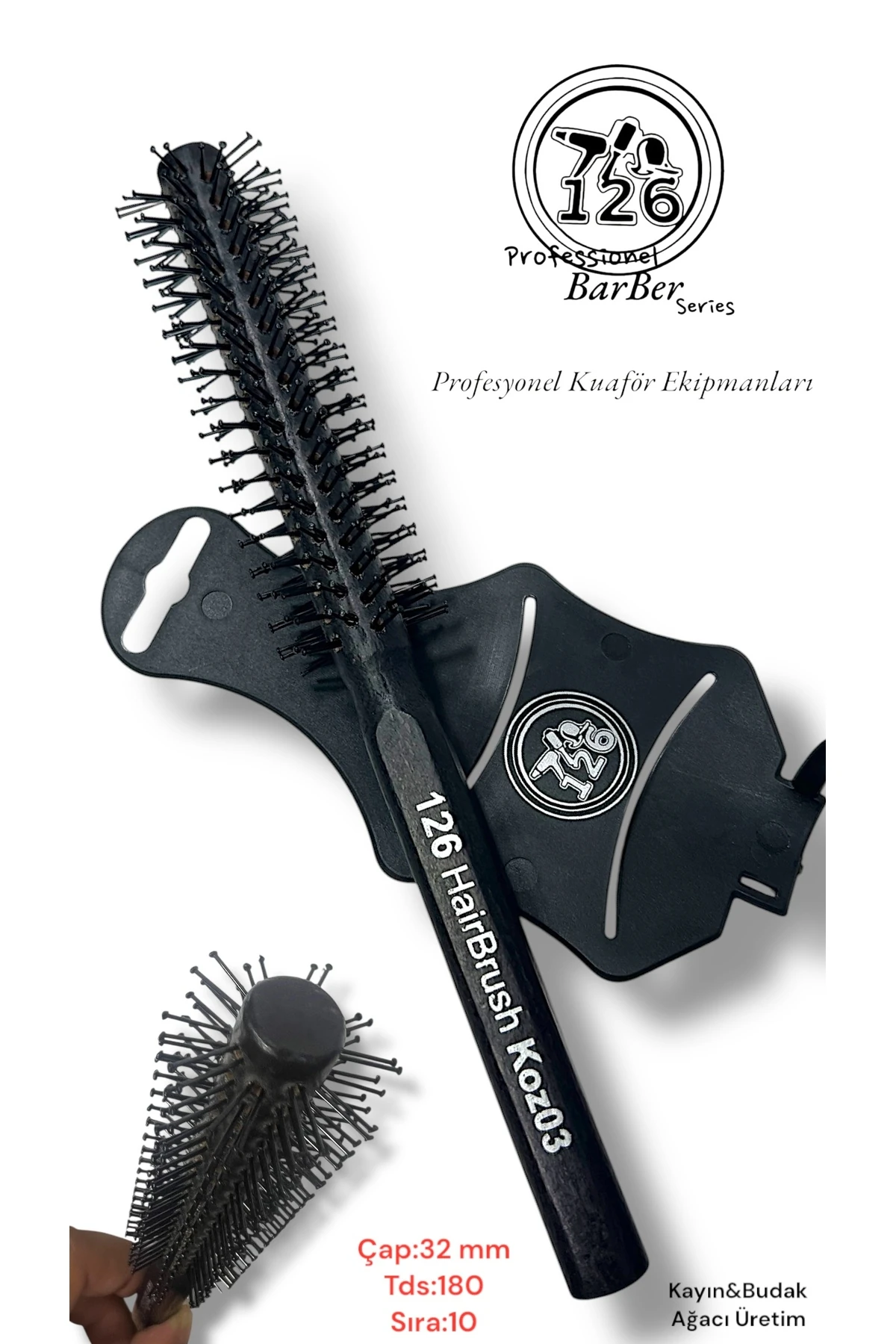 126 Profesyonel Saç Şekillendirme Fırçası & Tarak Modelleri (koz03,koz04)