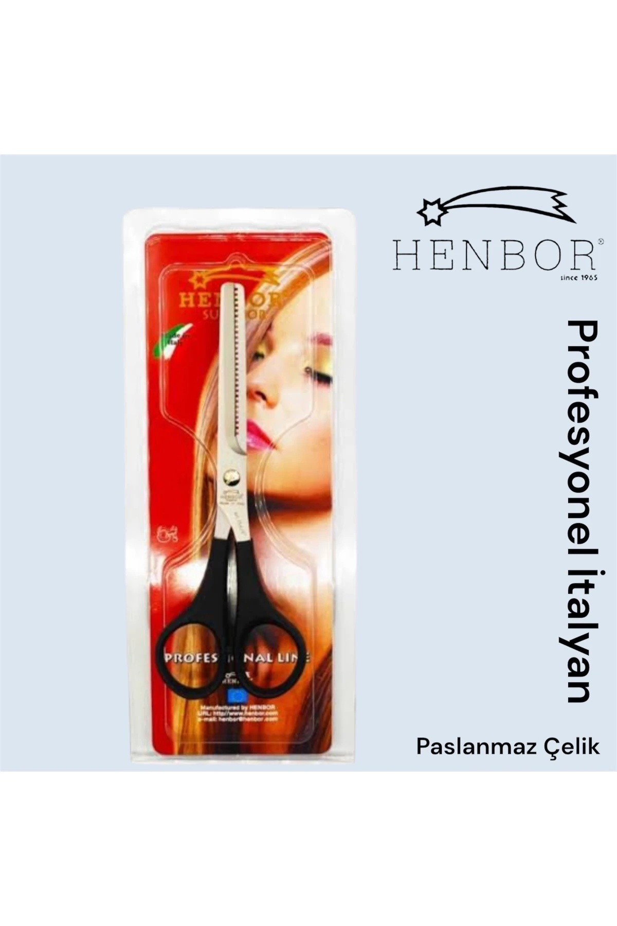 754-6 Plastik Saplı Saç Kesim Ara Makası 754-6 Inç