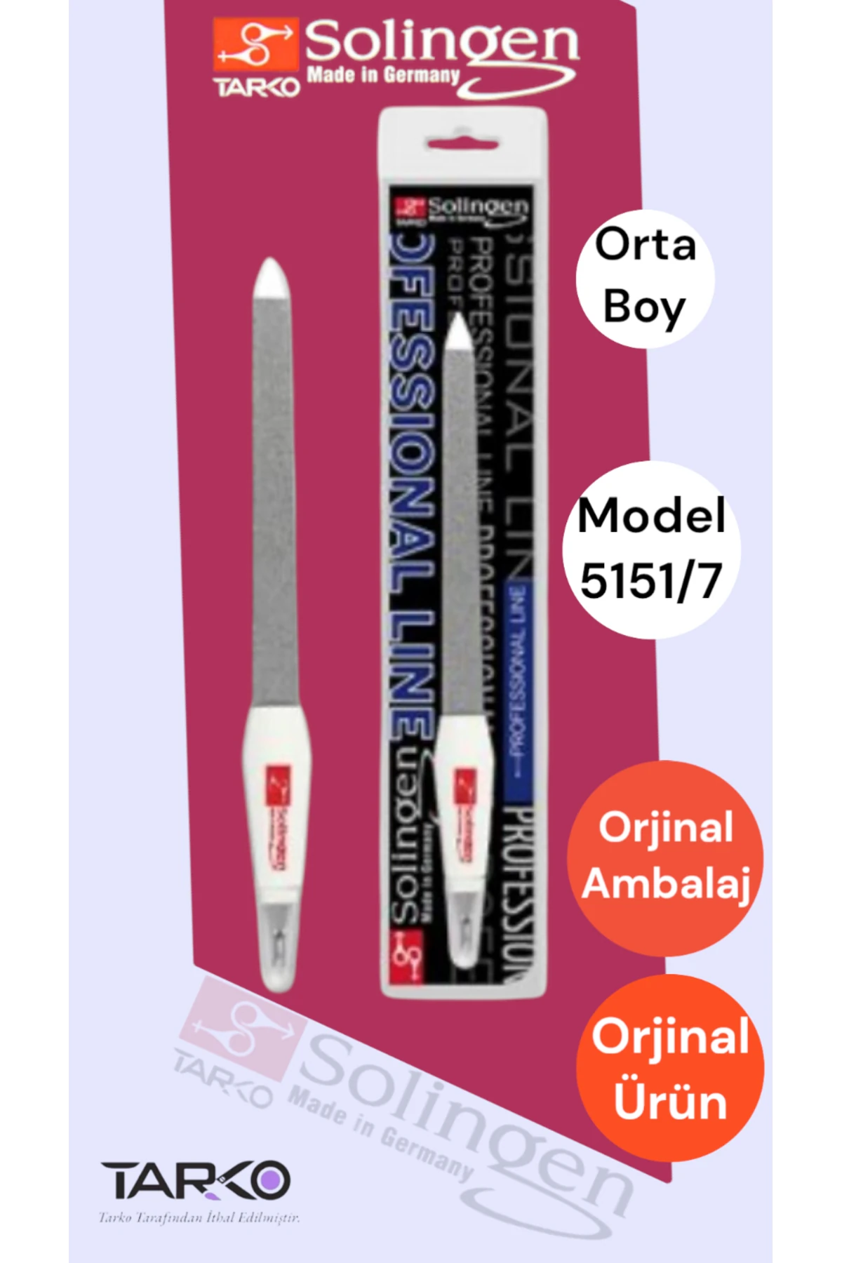 Solingen 5151/7 Profesyonel Tırnak Törpüsü (Tarko Solingen Ürünüdür) main variant image