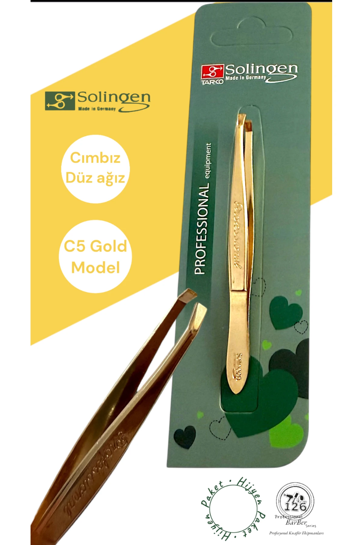 Solingen C5 Cımbız (Gold,Büyük Boy,Açık Ağız) main variant image