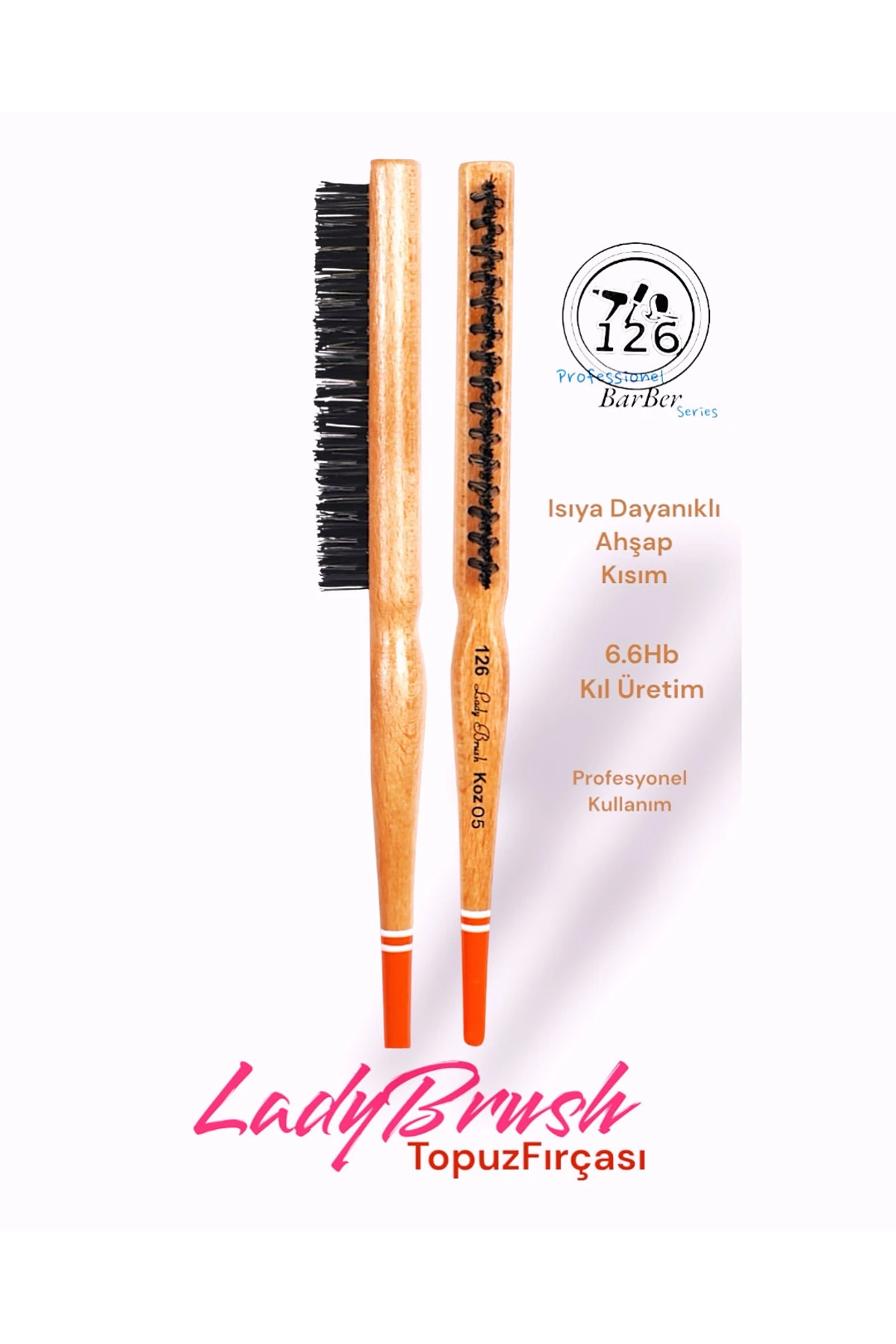 126 koz05 LADYBRUSH TOPUZ FIRÇASI