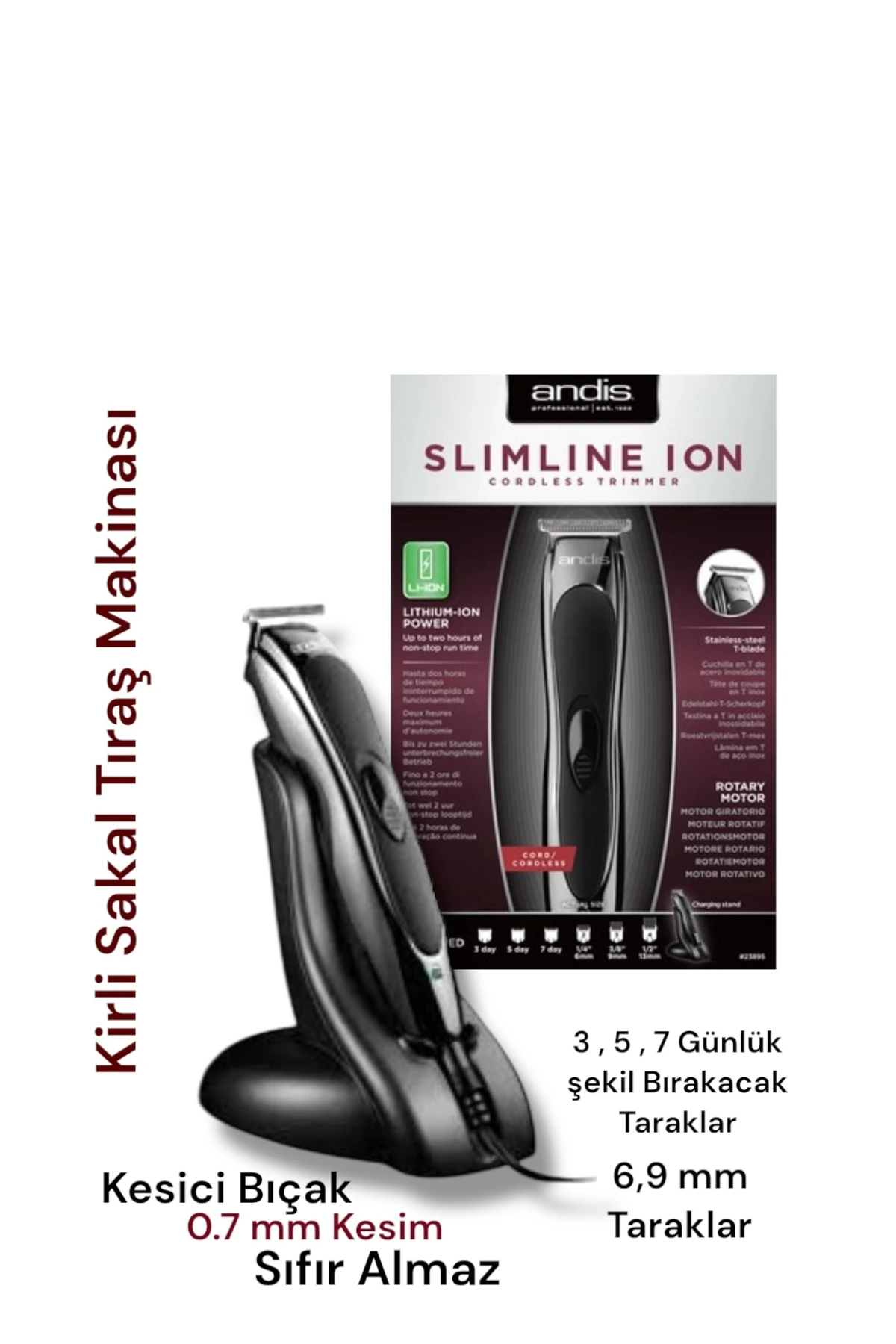 SlimLine Btf Kirli Sakal Tıraş Makinası (Sıfır Veya Çizim Yapmaz) image