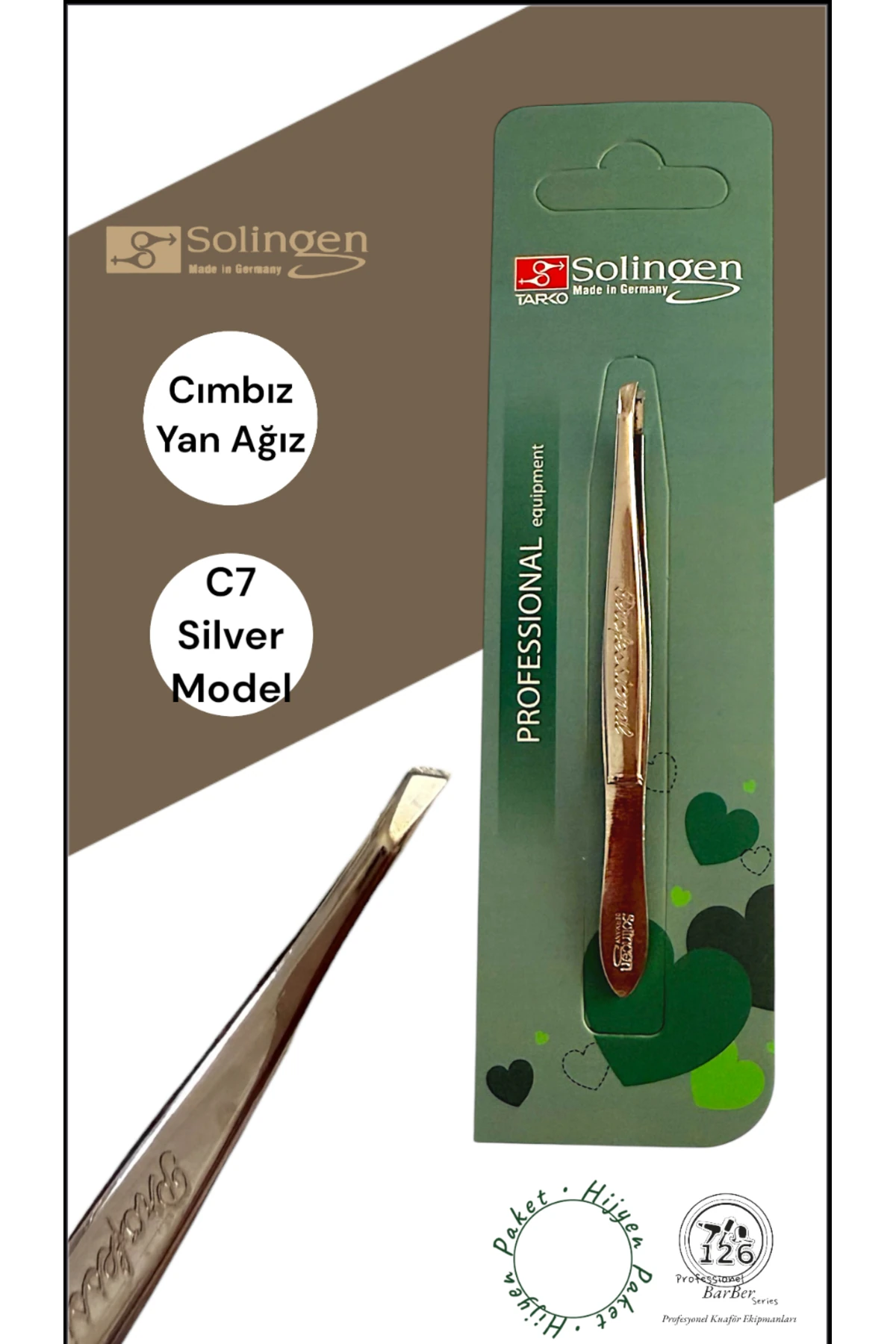 Solingen C7 Cımbız (Yan Ağız,Silver Renk,,Büyük Boy) main variant image