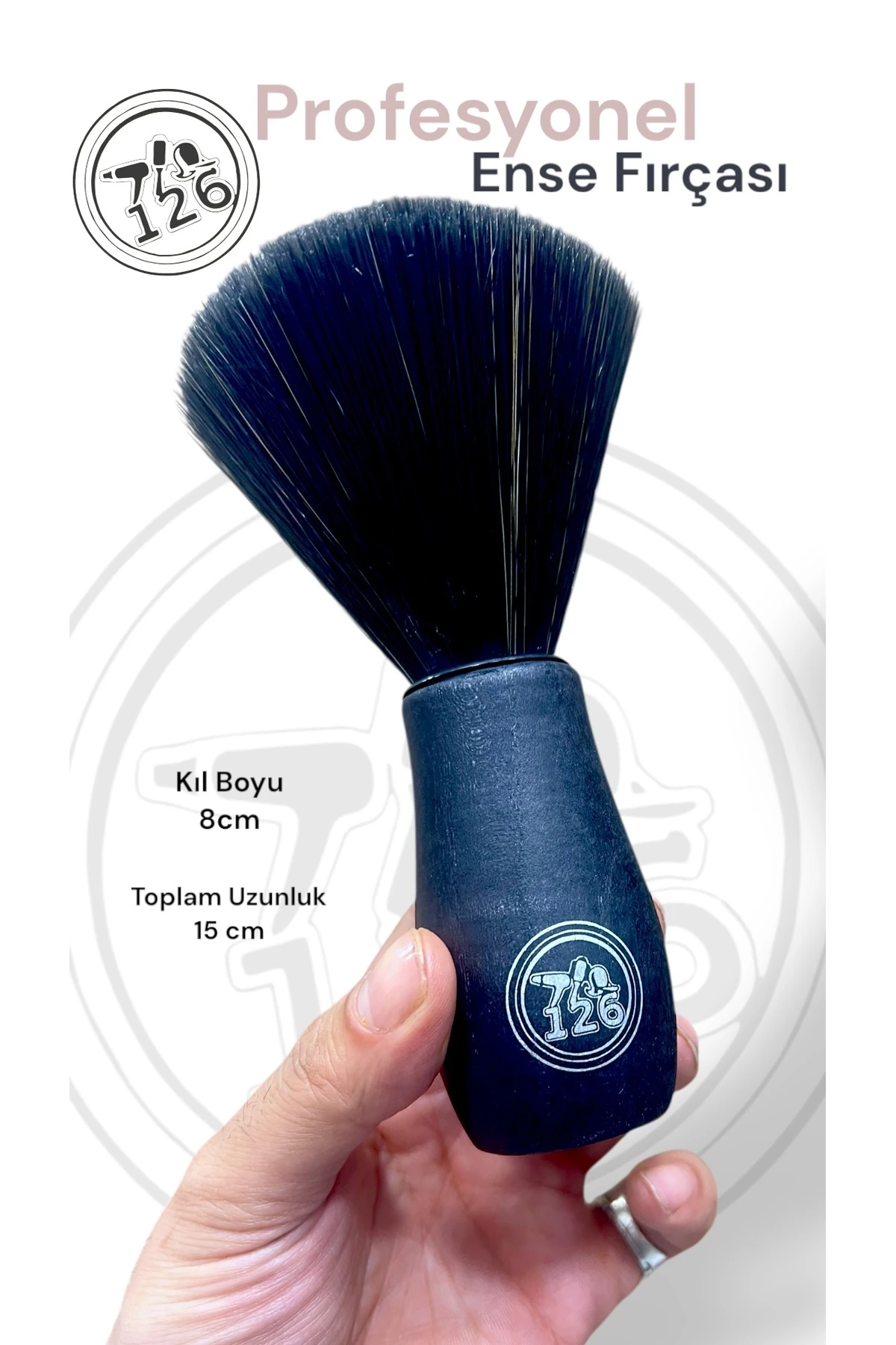 126 Fade kesim Tarak & Fırçası - 126 koz 01 Ense Yüz Temizleme Fırçası