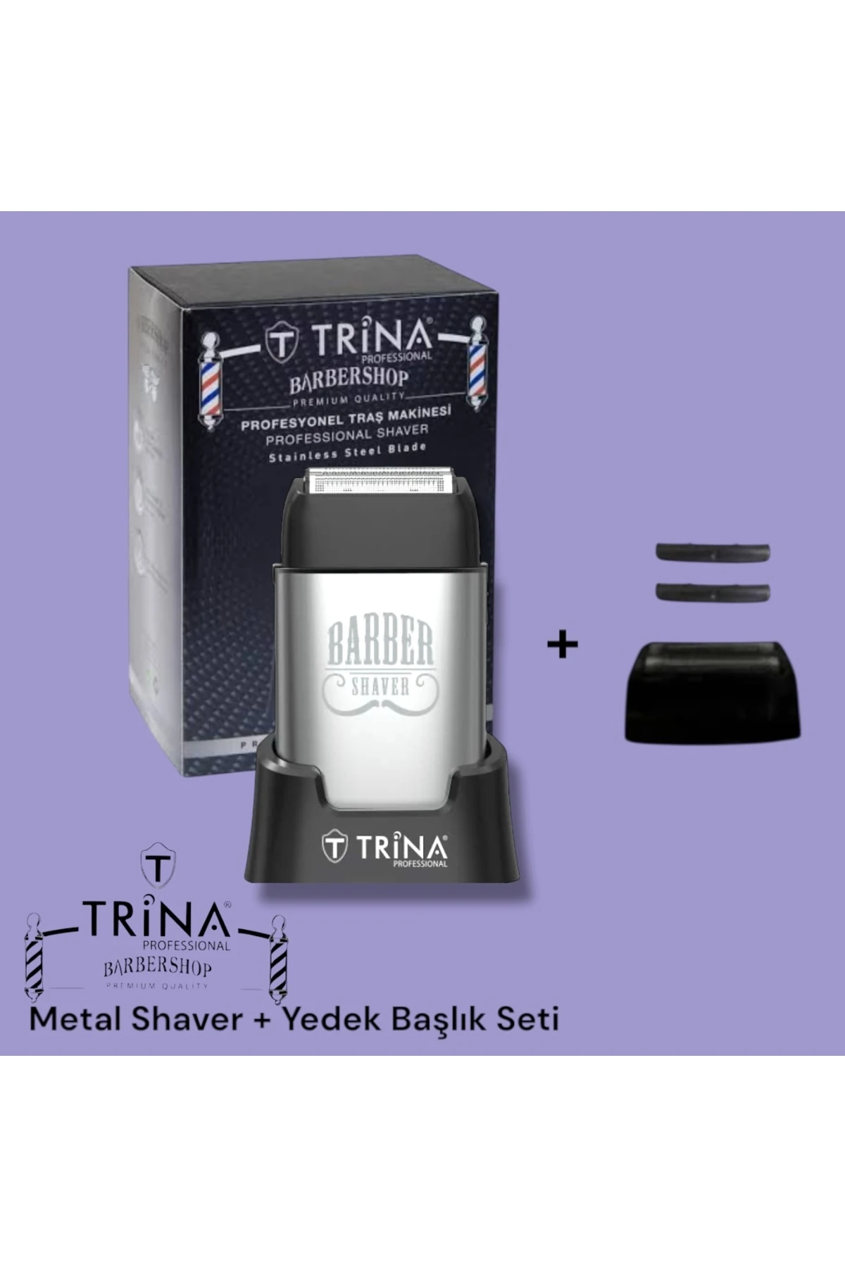03 Saç Sakal Tıraş Makinası Shaver + Yedek Başlık Dahil Set main variant image