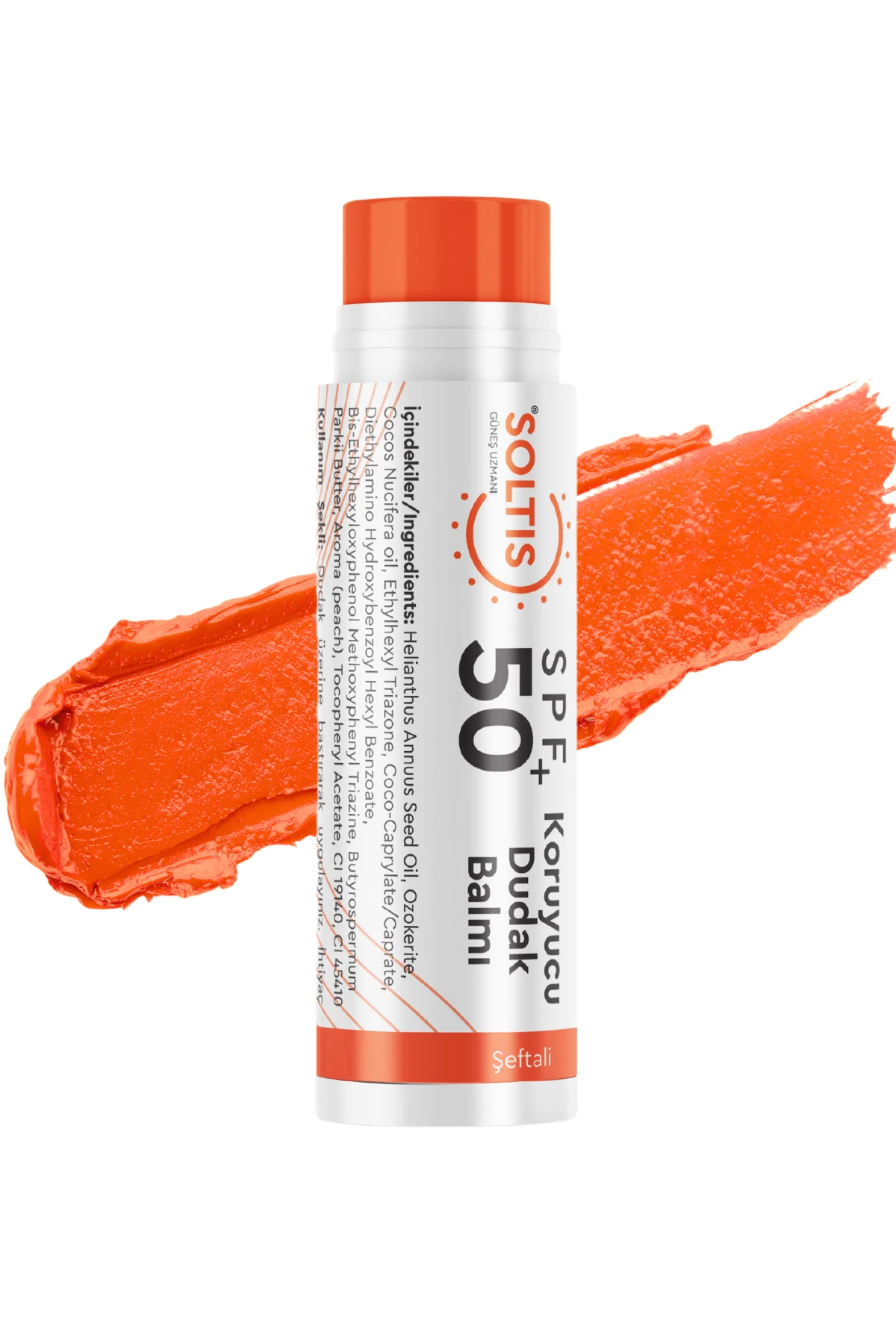 Soltis Dudak Nemlendiricisi SPF50+ - Şeftali
