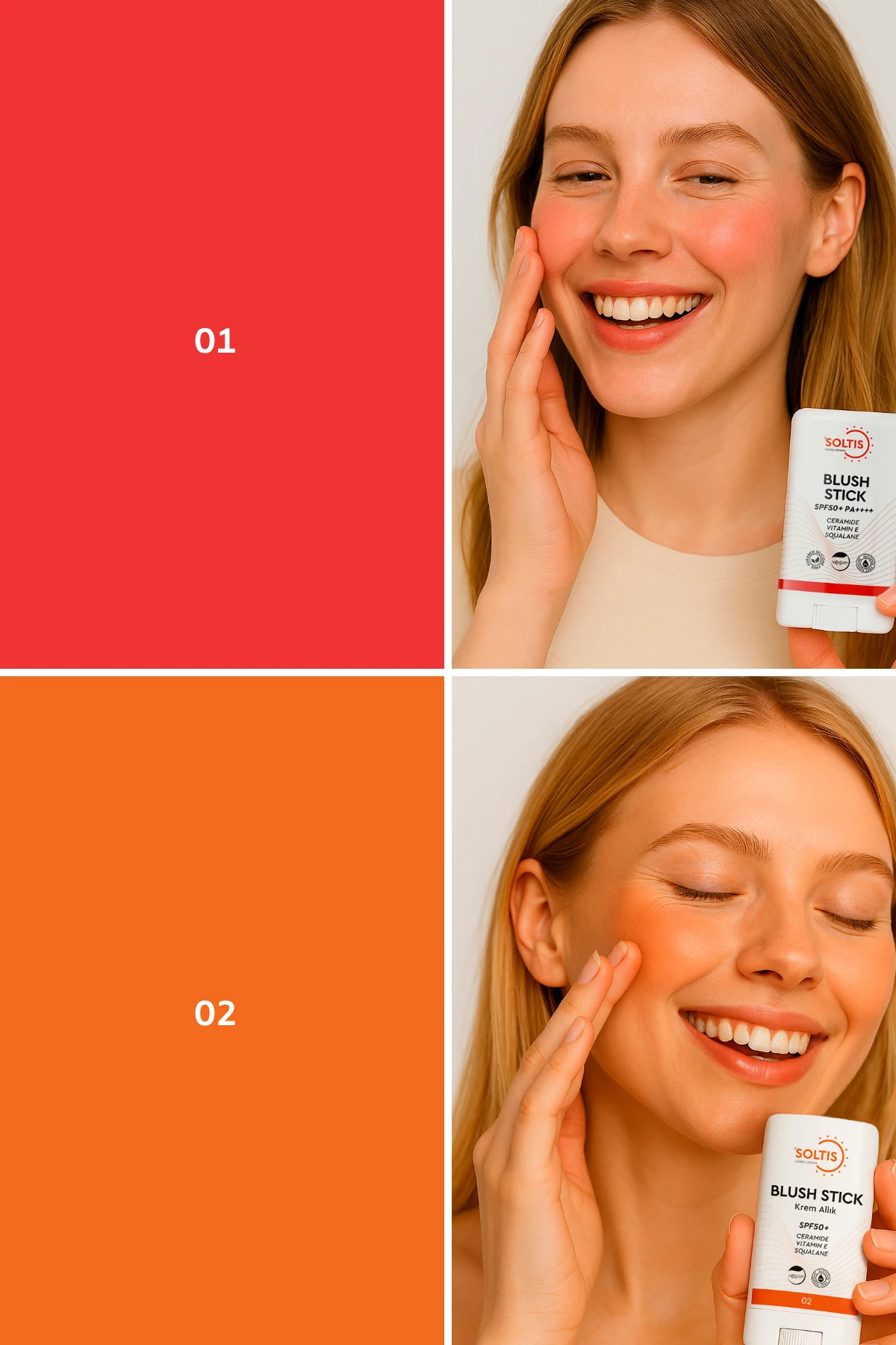 Soltis Nemlendirici Stick Allık SPF50+