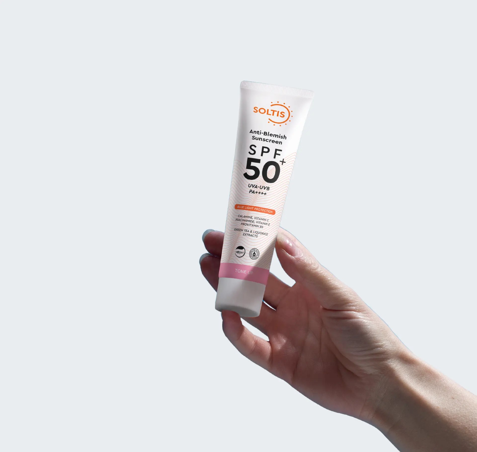 Soltis Leke Karşıtı ve Ton Eşitleyici Pembe Güneş Koruyucu Krem SPF50+ Pa++++