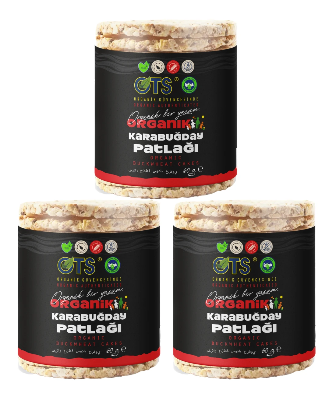 OTS Organik Karabuğday Patlağı 3'lü 60 g