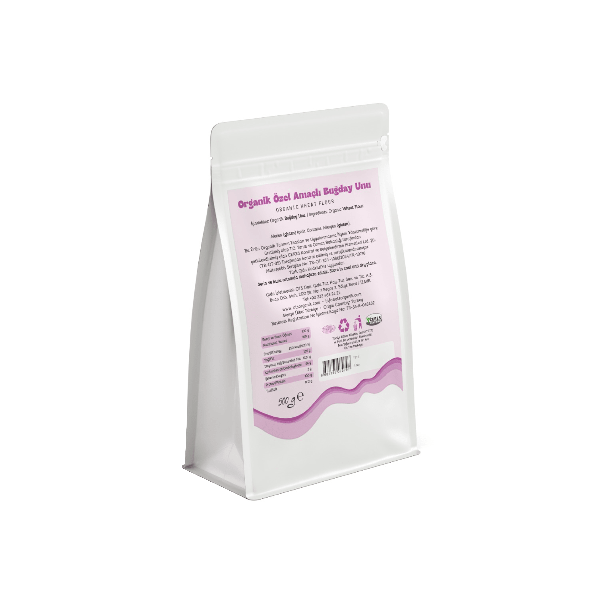 Organik Özel Amaçlı Buğday Unu 500 gr