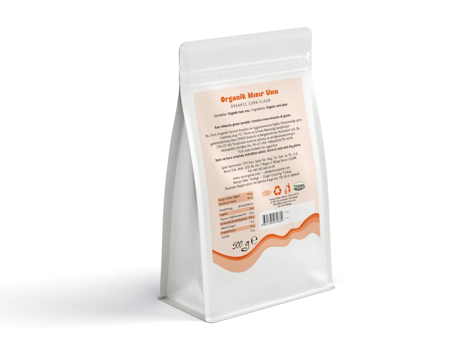 Ots Organik Mısır unu