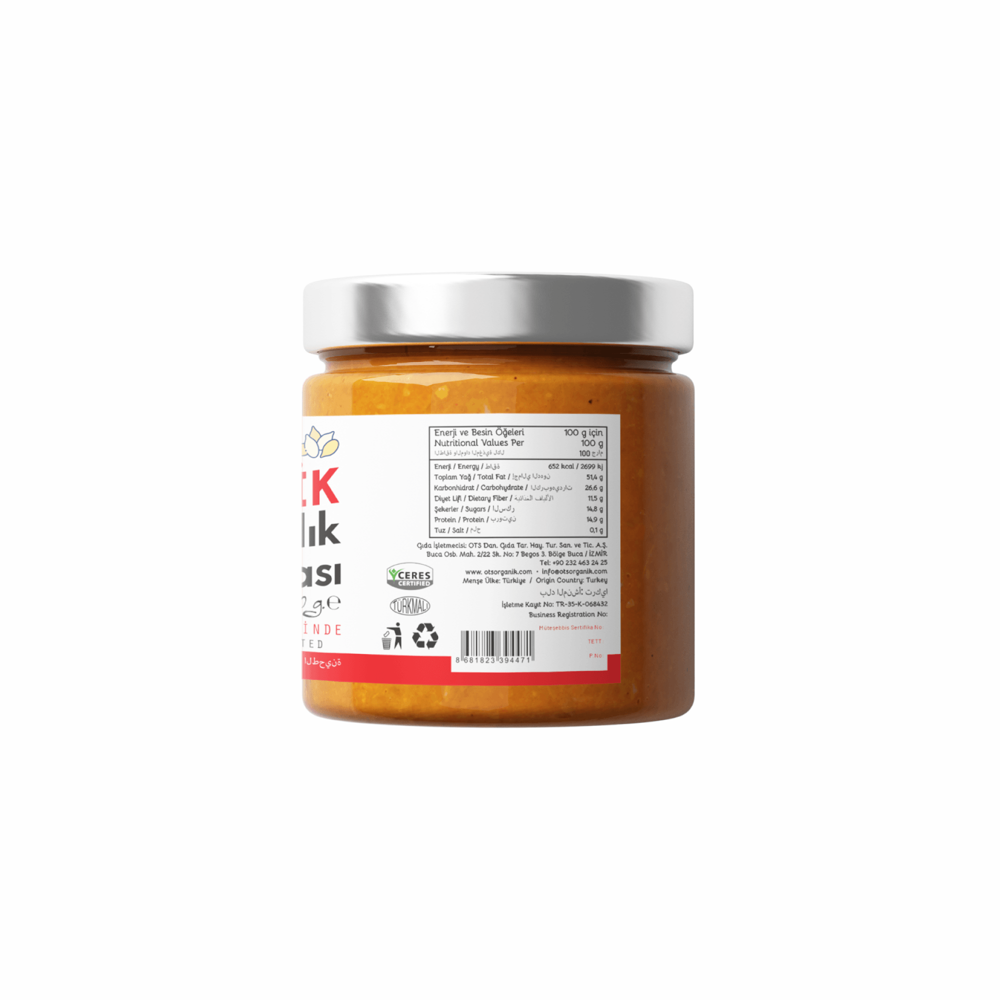 OTS Organic Tahini Hazelnut Cream