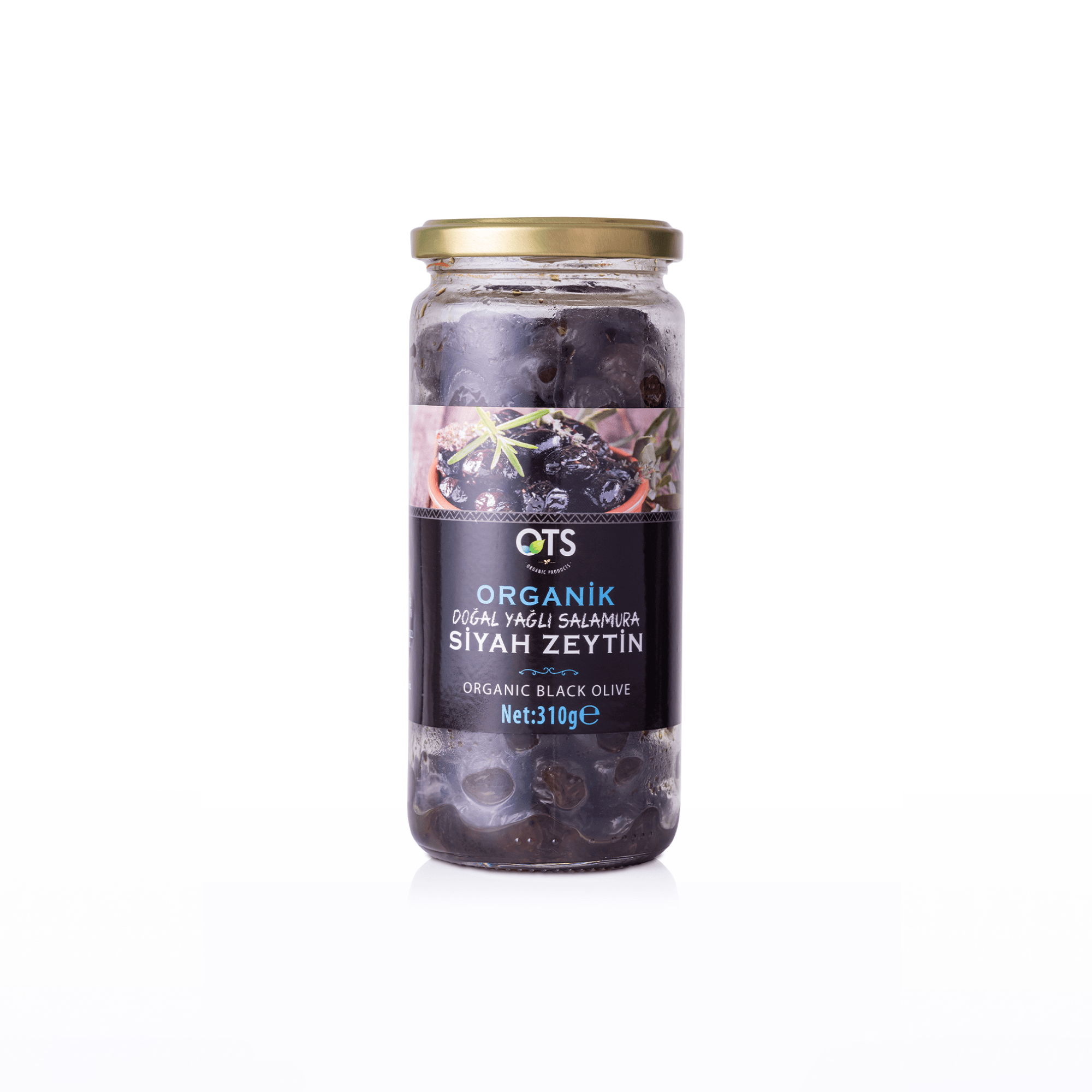Organik Siyah Zeytin Gemlik Tipi Doğal Yağlı Salamura