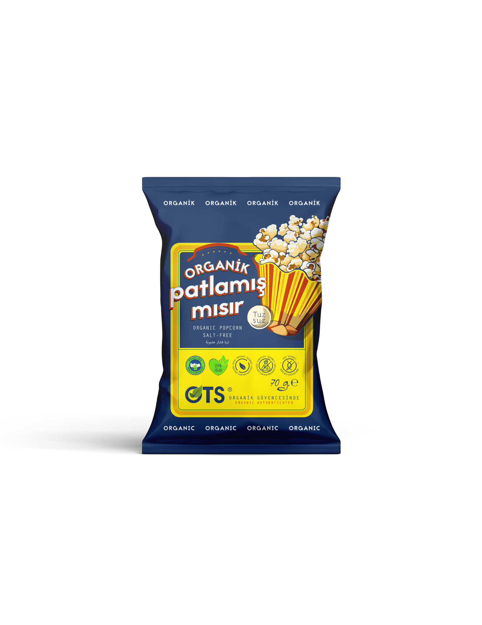 OTS Organic Popped Corn 70g