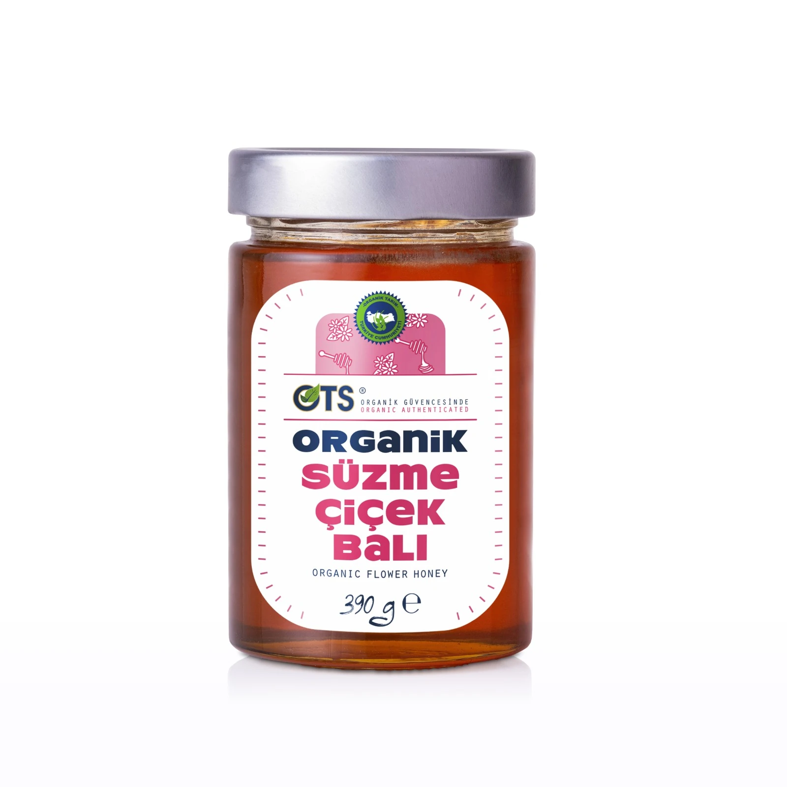 Ots Organik Süzme Çiçek Balı 390gr