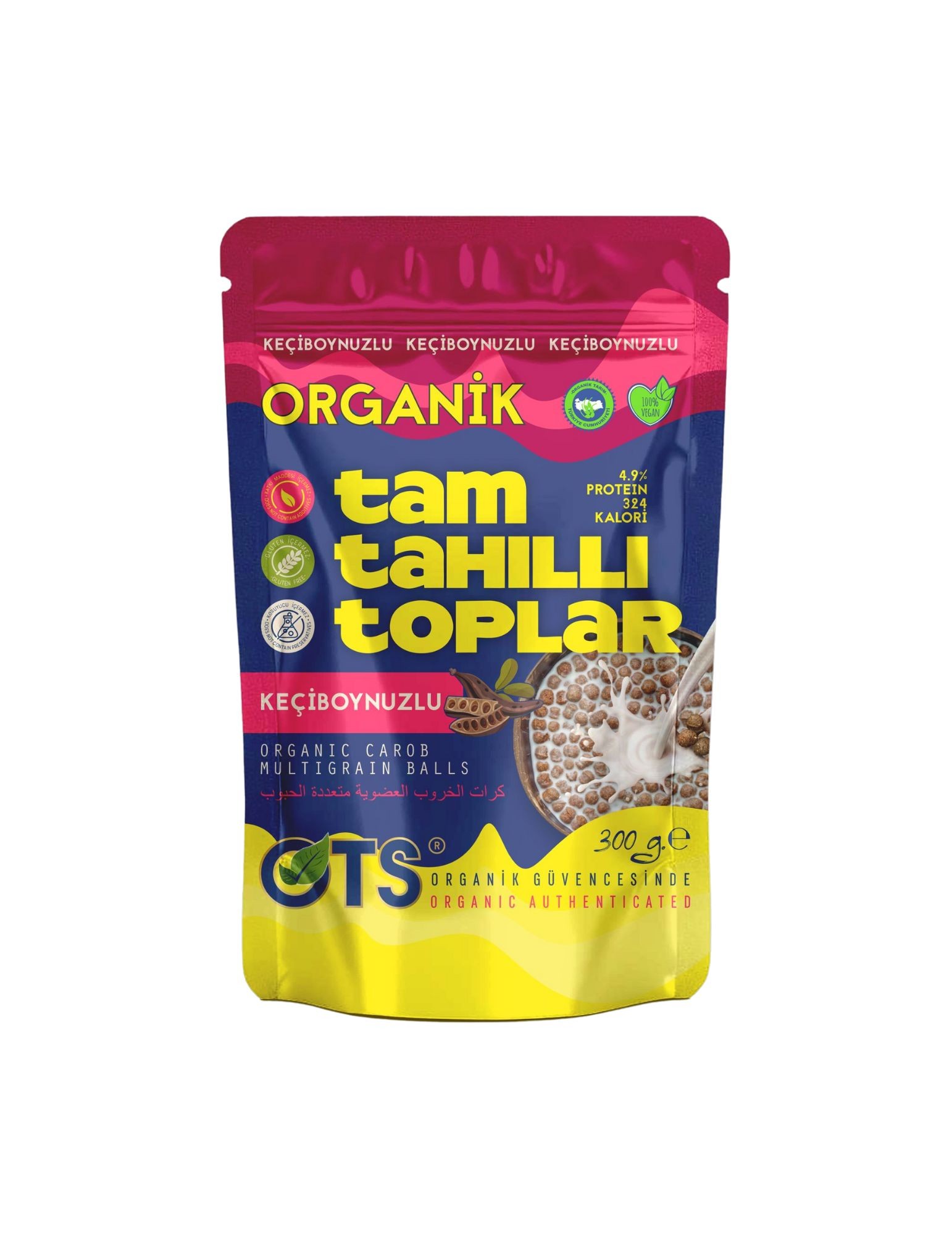 OTS Organic Carob Cereal Balls