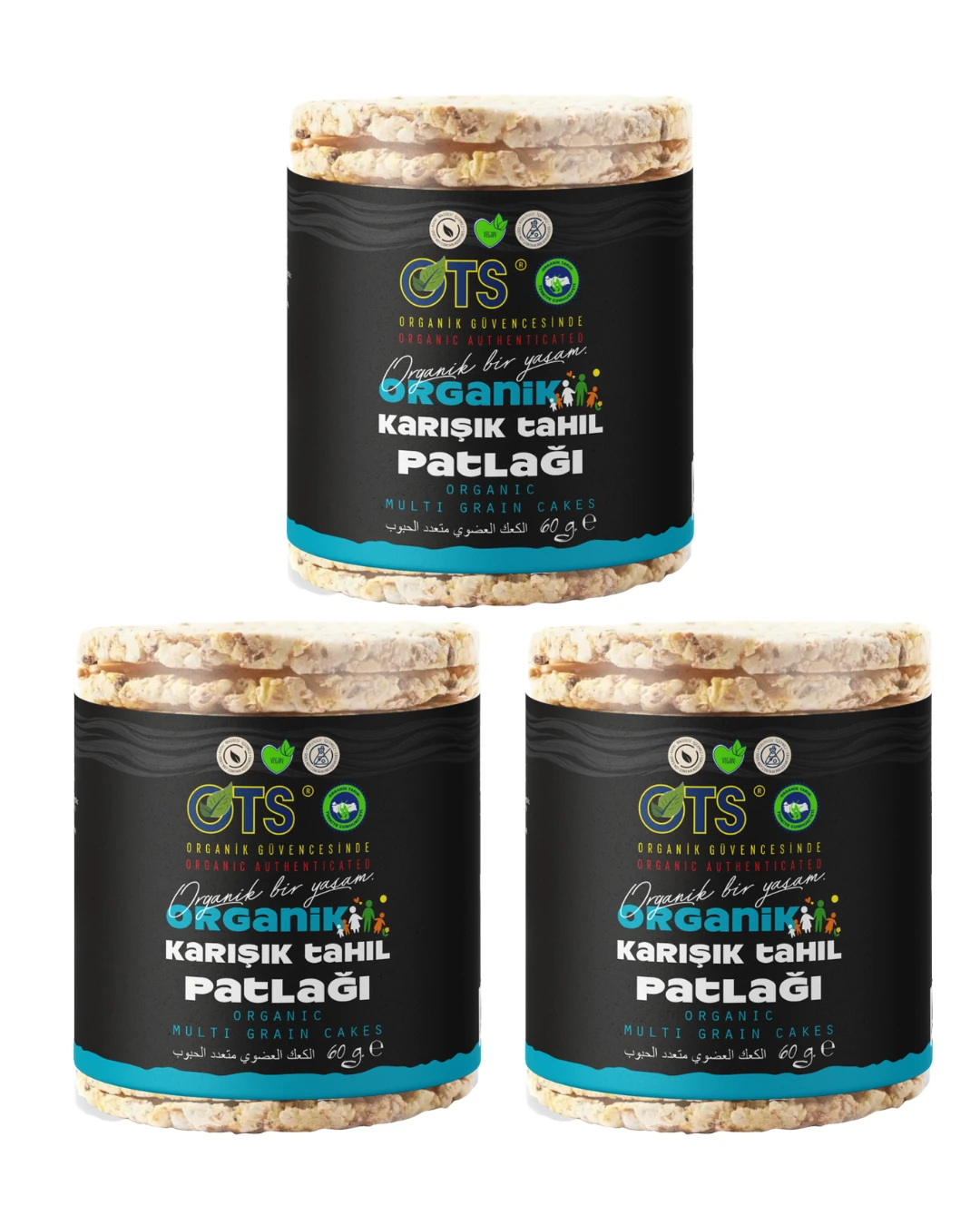 OTS Organik Karışık Tahıl Patlağı 3'lü 60 g