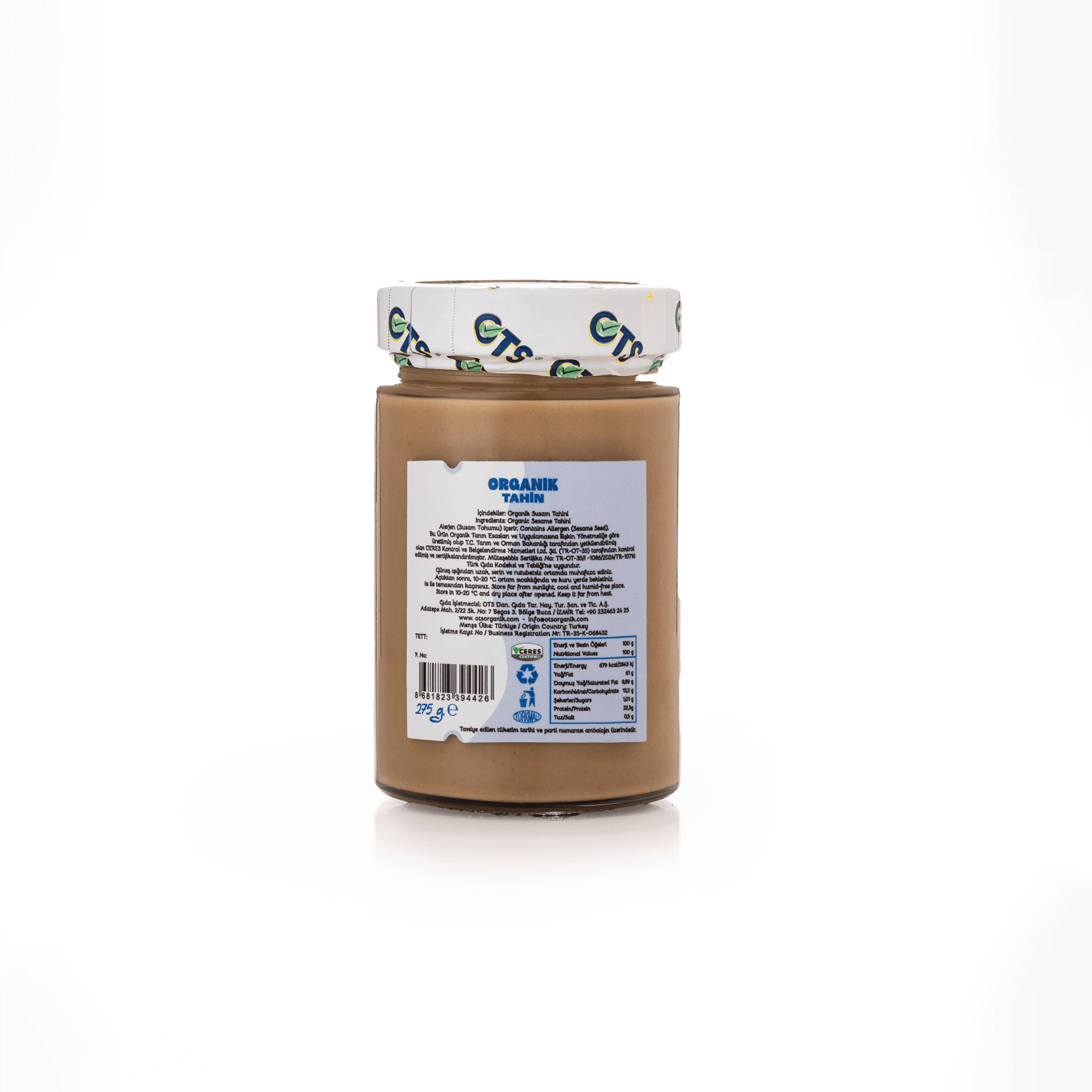 Organik Tahin 275 Gr 