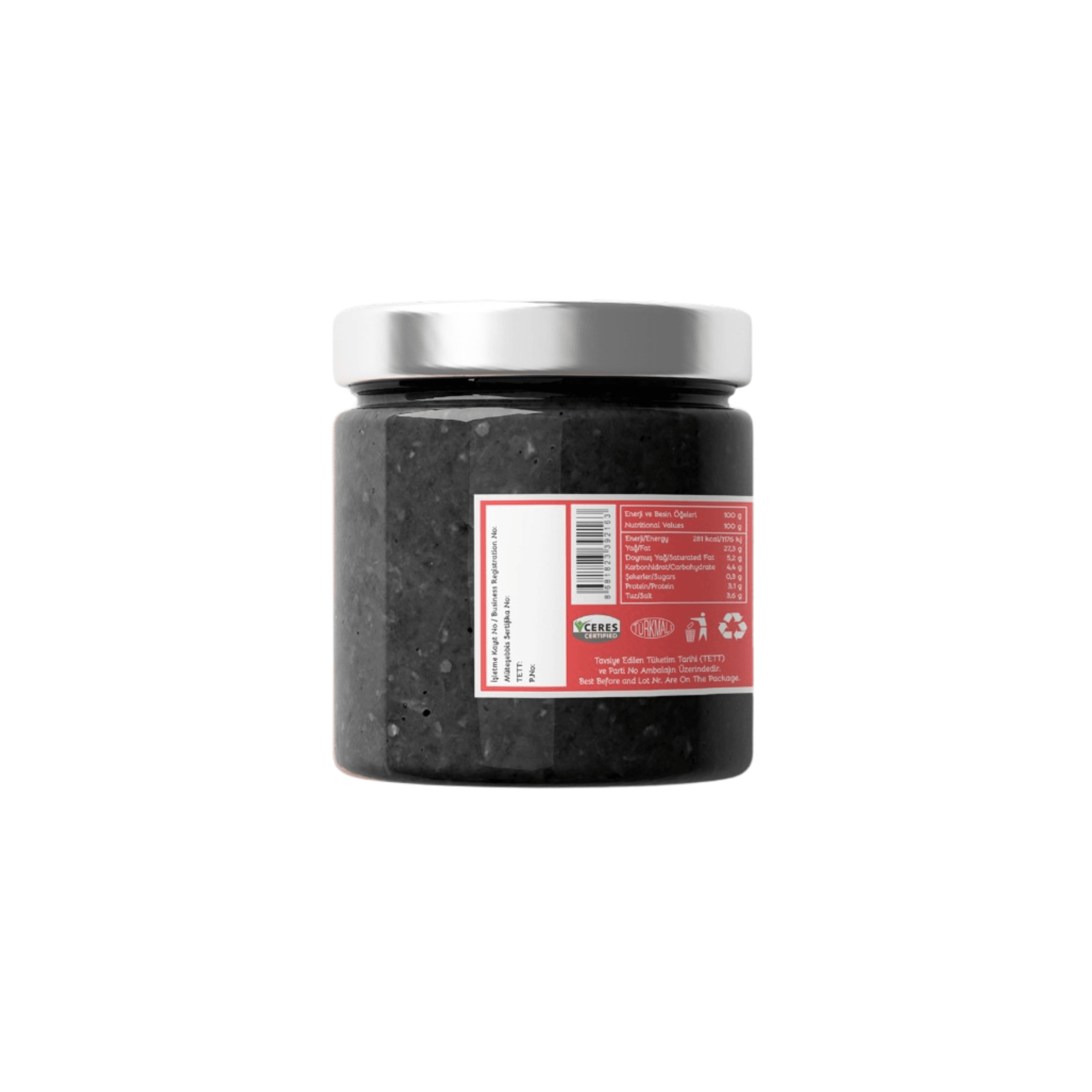 Organik Siyah Zeytin Ezmesi (Sade)