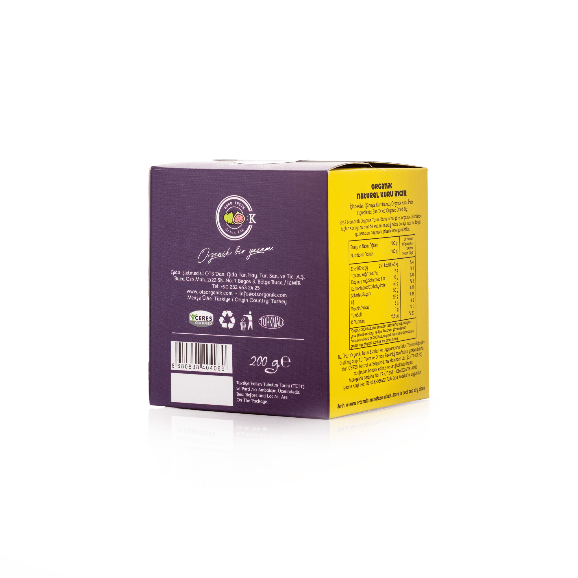 Organik Naturel Kuru İncir