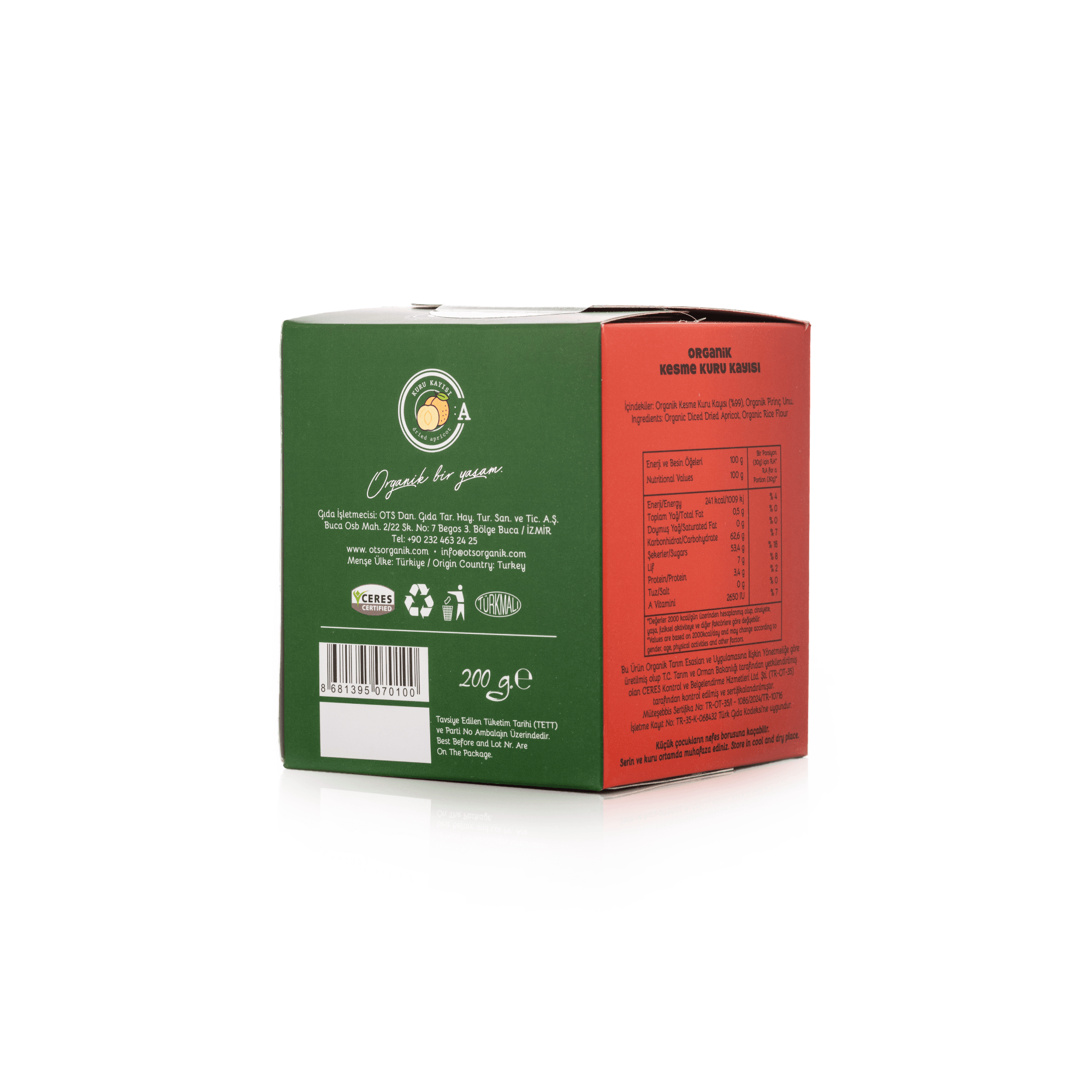 Organic Dried Apricots (Halved)