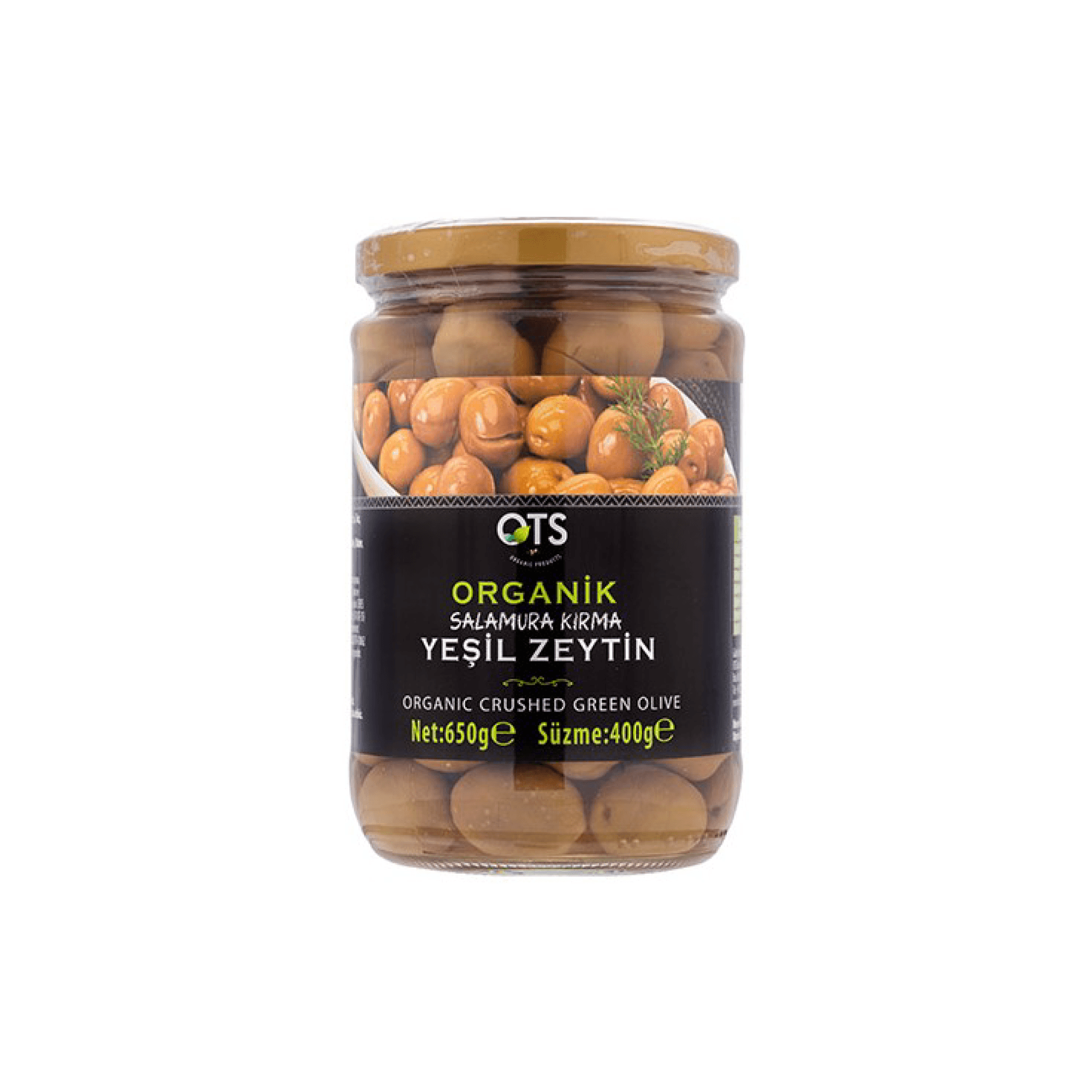 Organik Salamura Kırma Yeşil Zeytin 680gr.