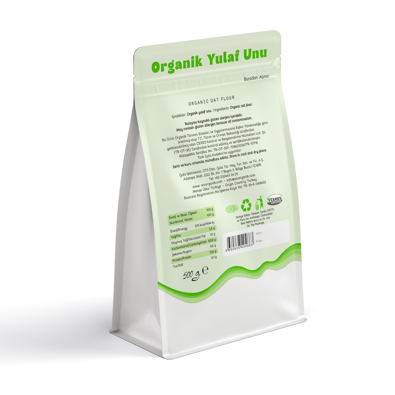 Organic Oat Flour