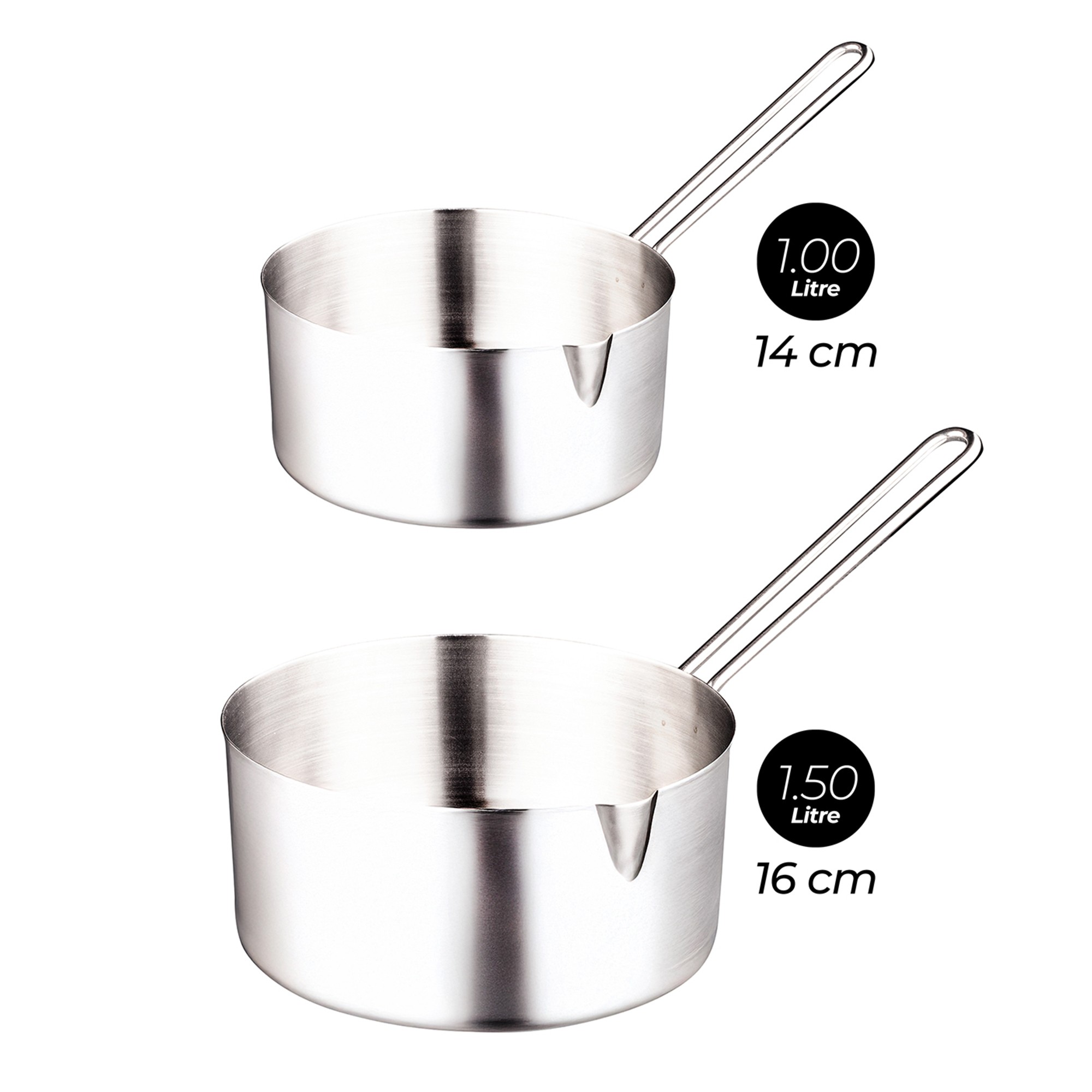  Inoxa - 2'li Kaçerola Sütlük Sosluk 14-16 cm