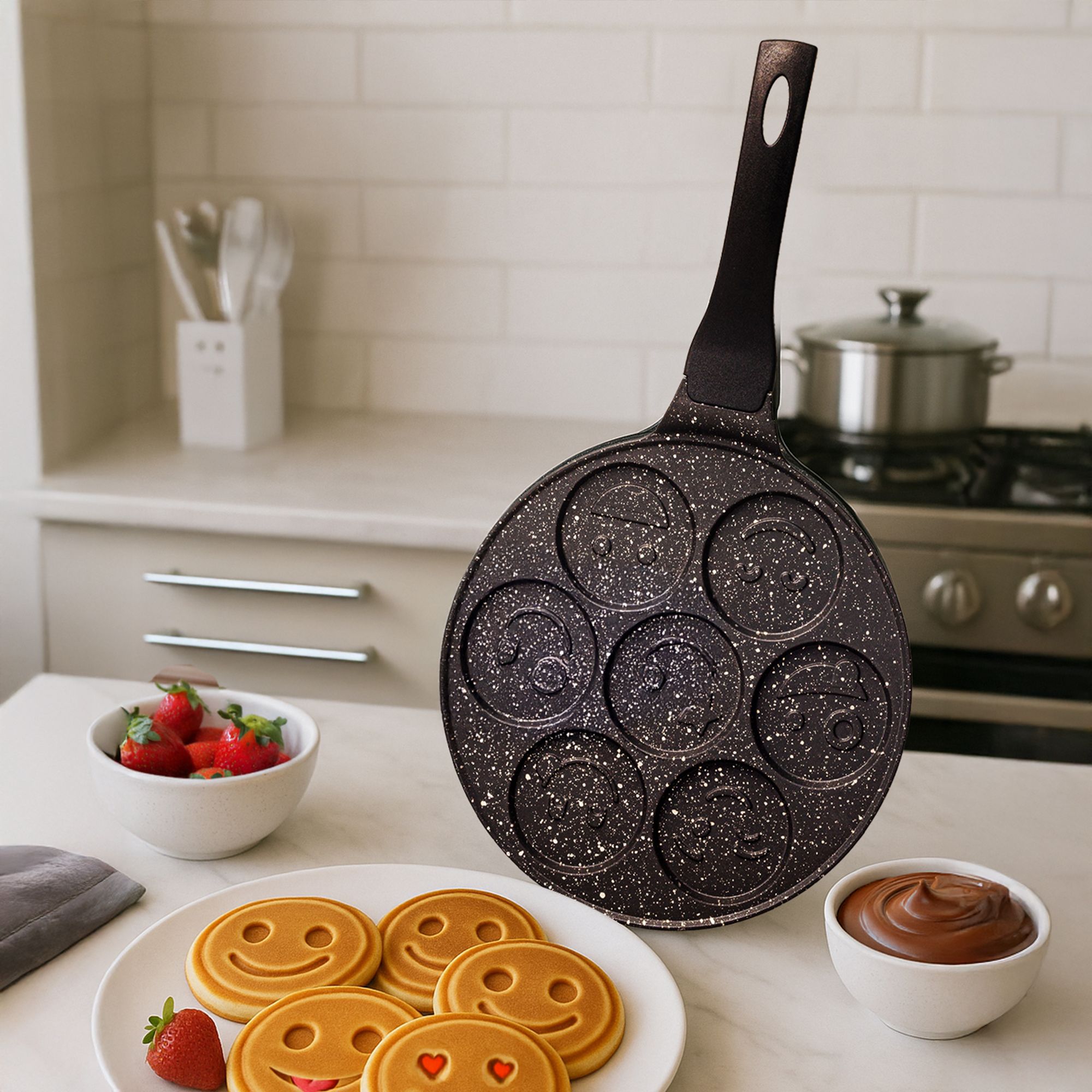 Panna - Döküm Emojili Pankek Tavası 26 cm