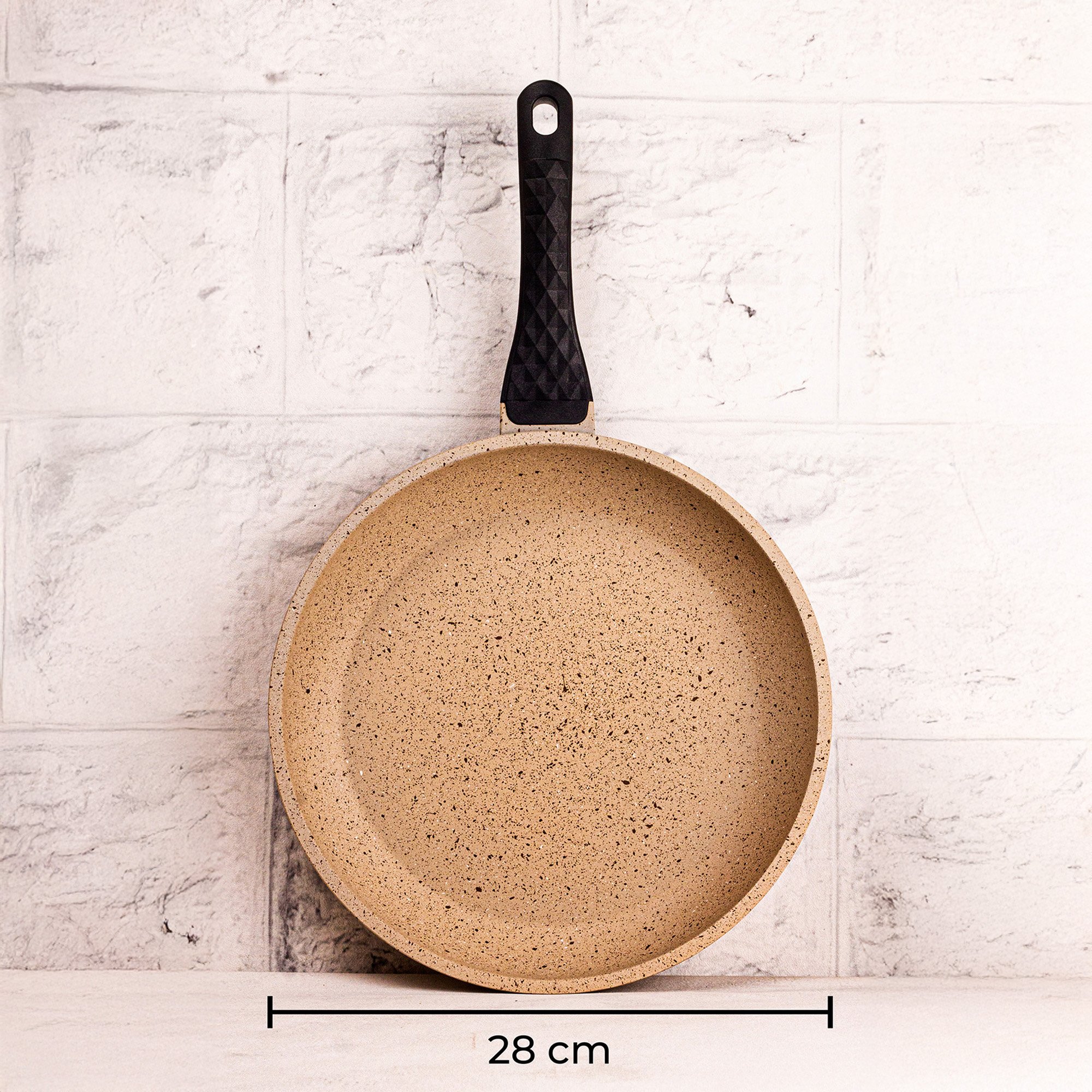 Best Chef - 3'lü Döküm Tava Seti Vizon 20-24-28 cm
