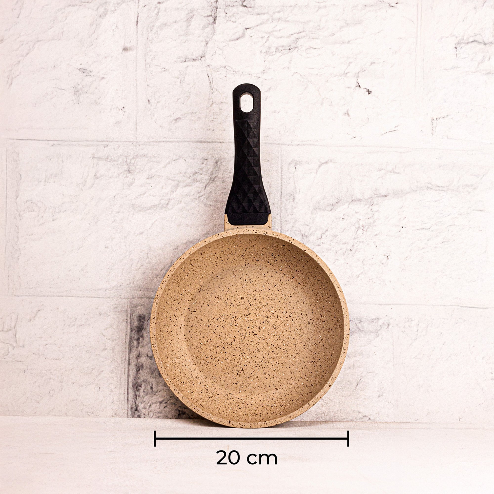 Best Chef - 3'lü Döküm Tava Seti Vizon 20-24-28 cm