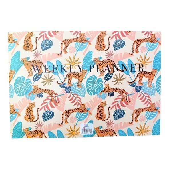 Haftalık Planner – Çita Desenli Planlayıcı Defter