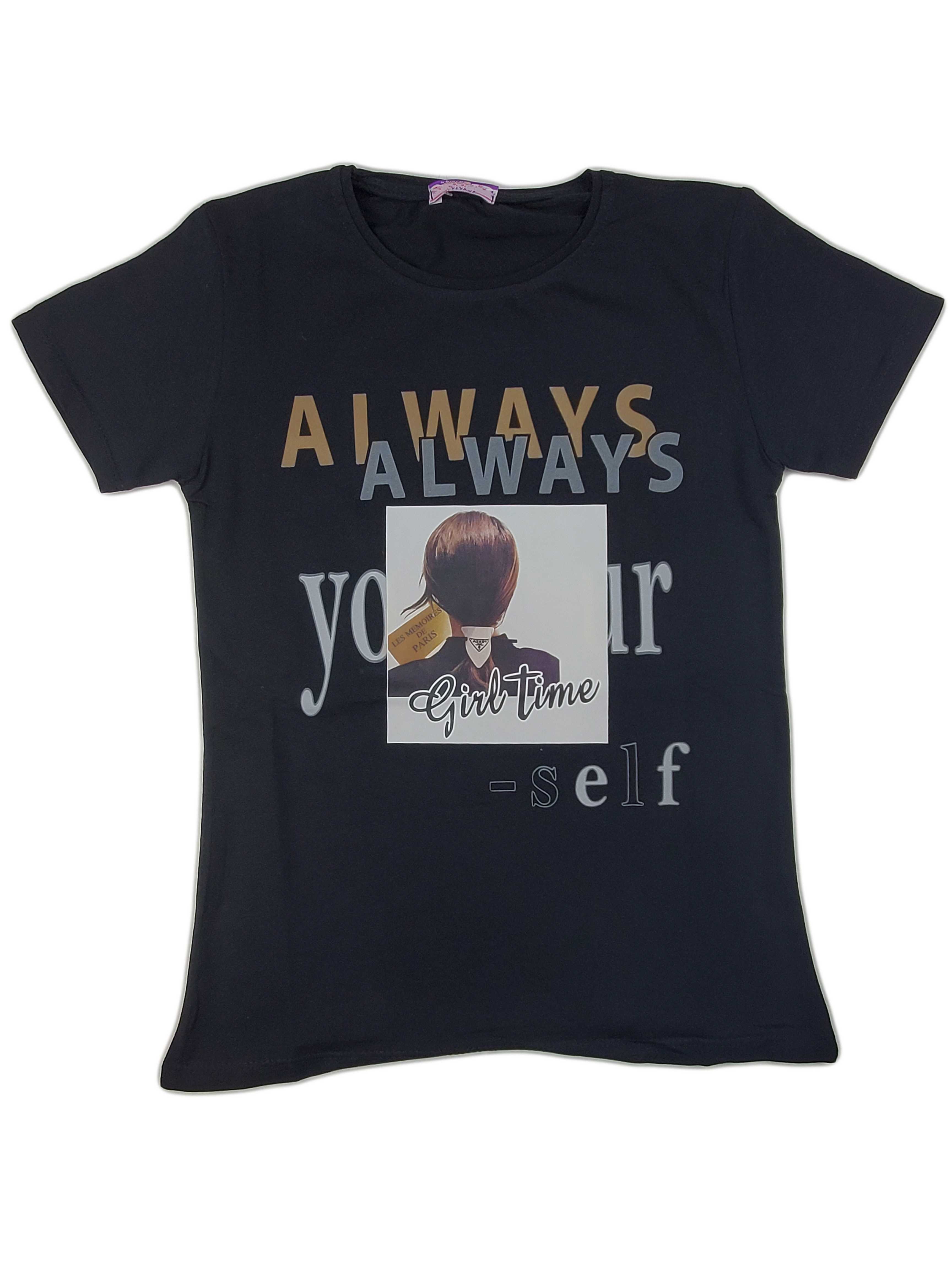 Kız Çocuk Baskılı T-Shirt Always