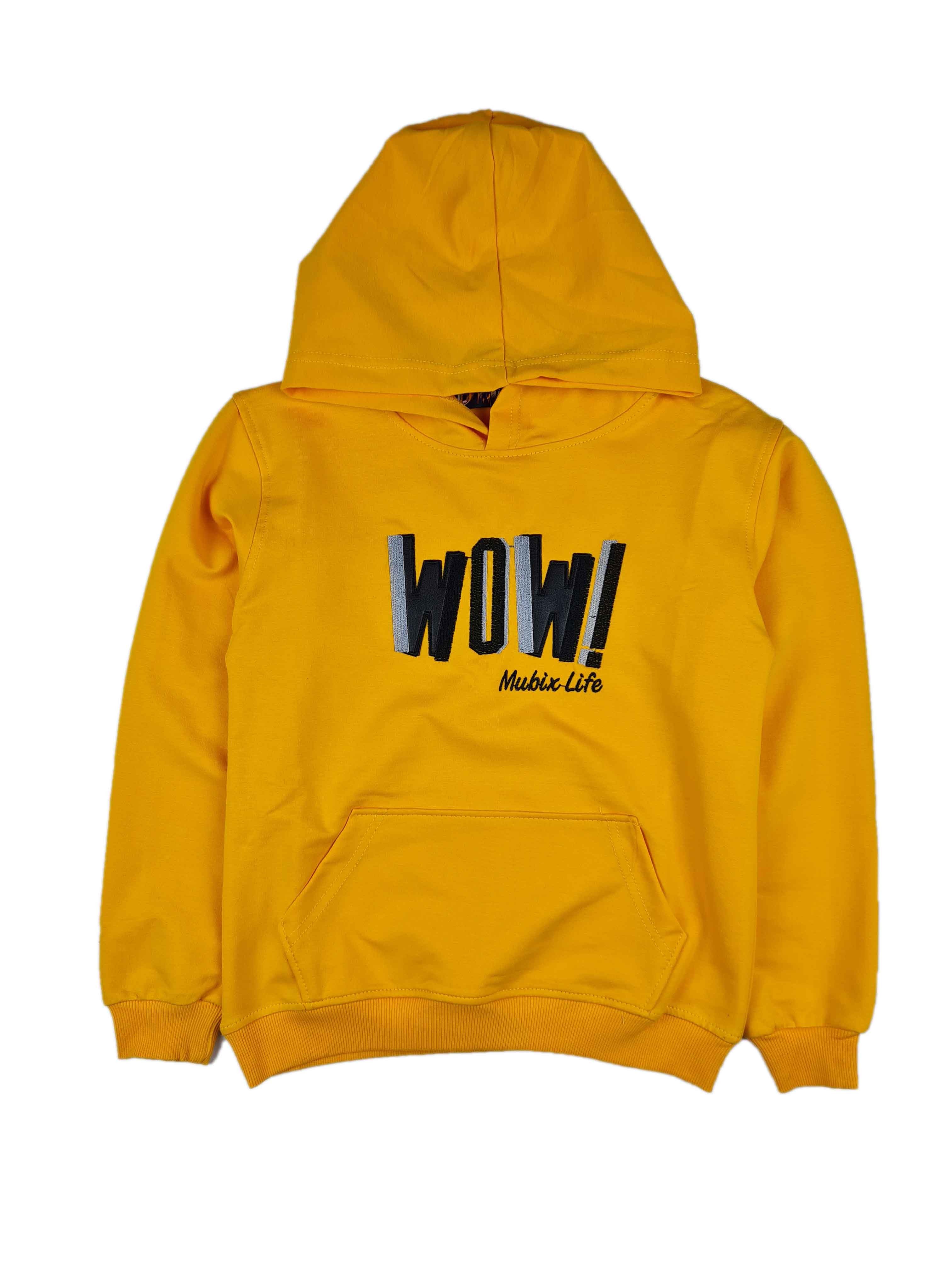 Erkek Çocuk Mevsimlik Kapüşonlu Sweatshirt 8-11 Yaş WOW