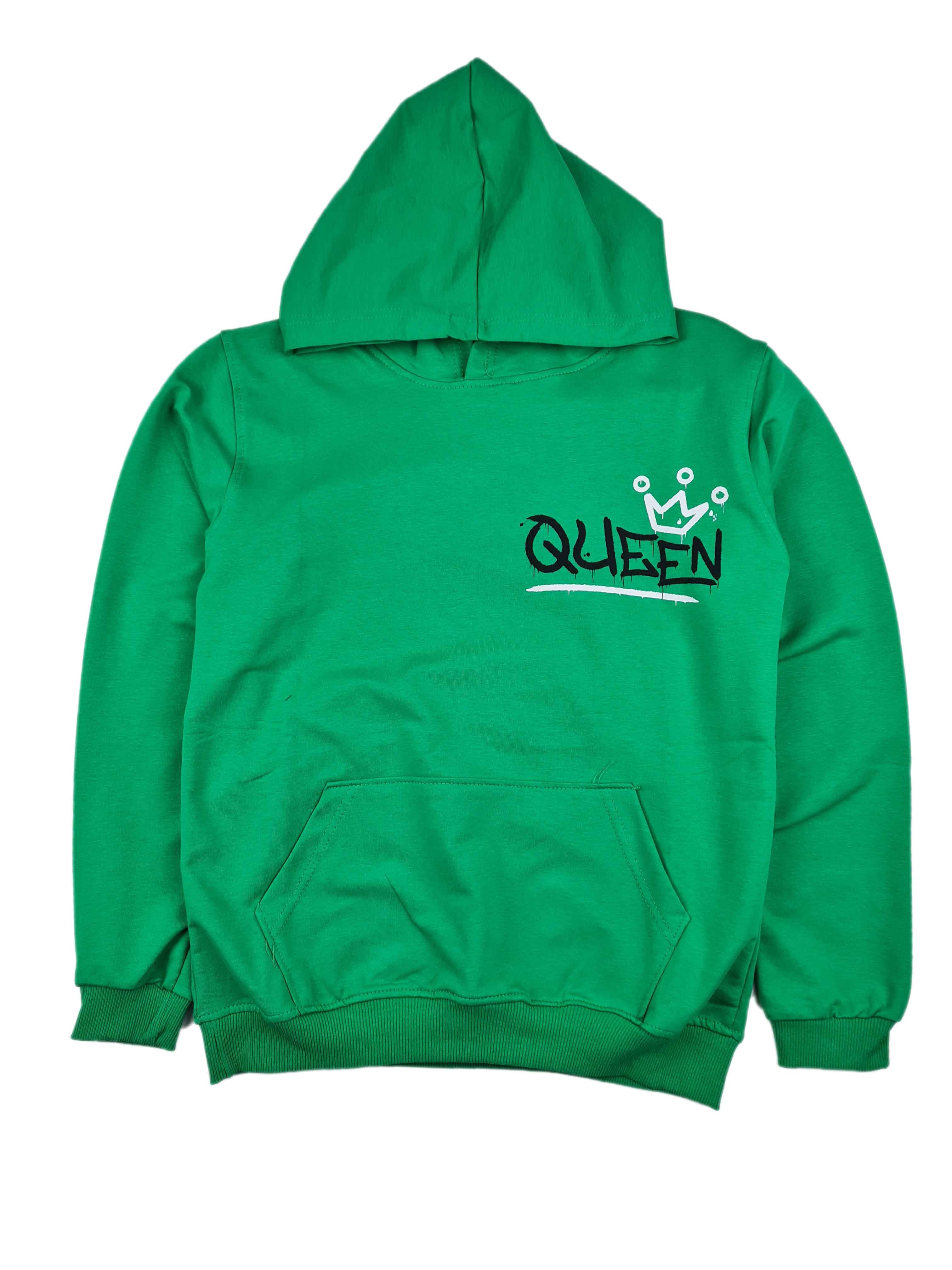 Çocuk Mevsimlik Kapüşonlu Sweatshirt 12-15 Yaş Queen