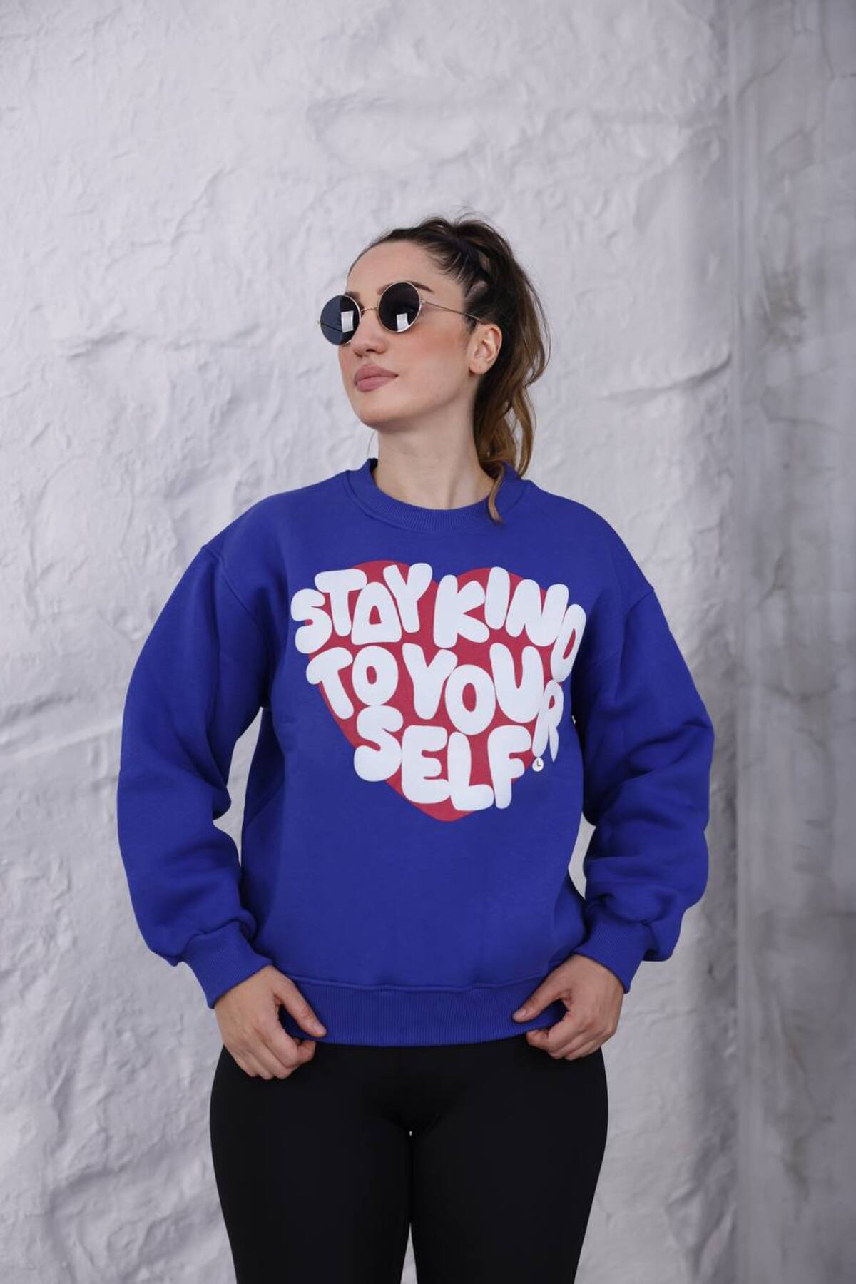 Tasarım 3 iplik Şardonlu Sweatshırt