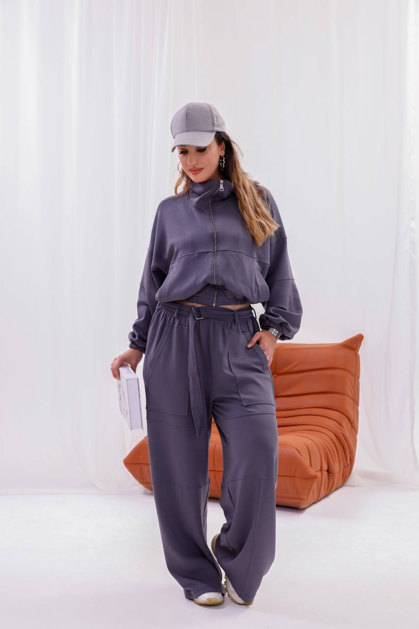 O.Y.S Kumaş Fermuarlı İkili Eşofman Takım