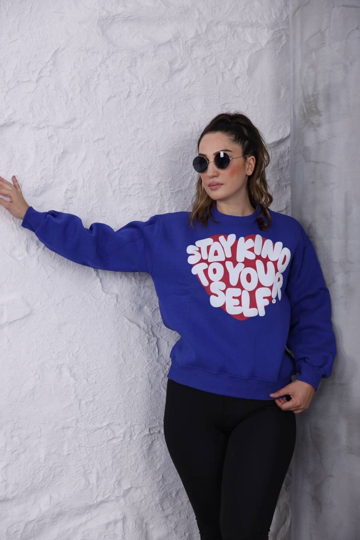 Tasarım 3 iplik Şardonlu Sweatshırt