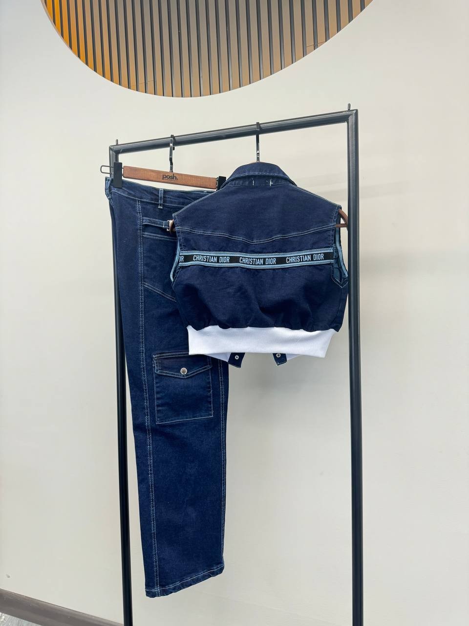 İthal Dior  Kot Detaylı Spor Set Takım