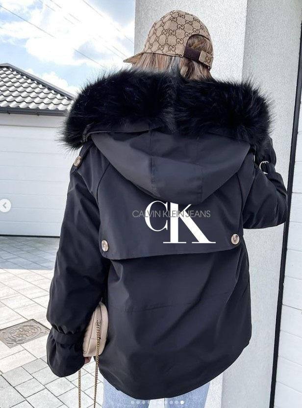 CK İTHAL KÜRK KAPŞONLU ŞİŞME MONT