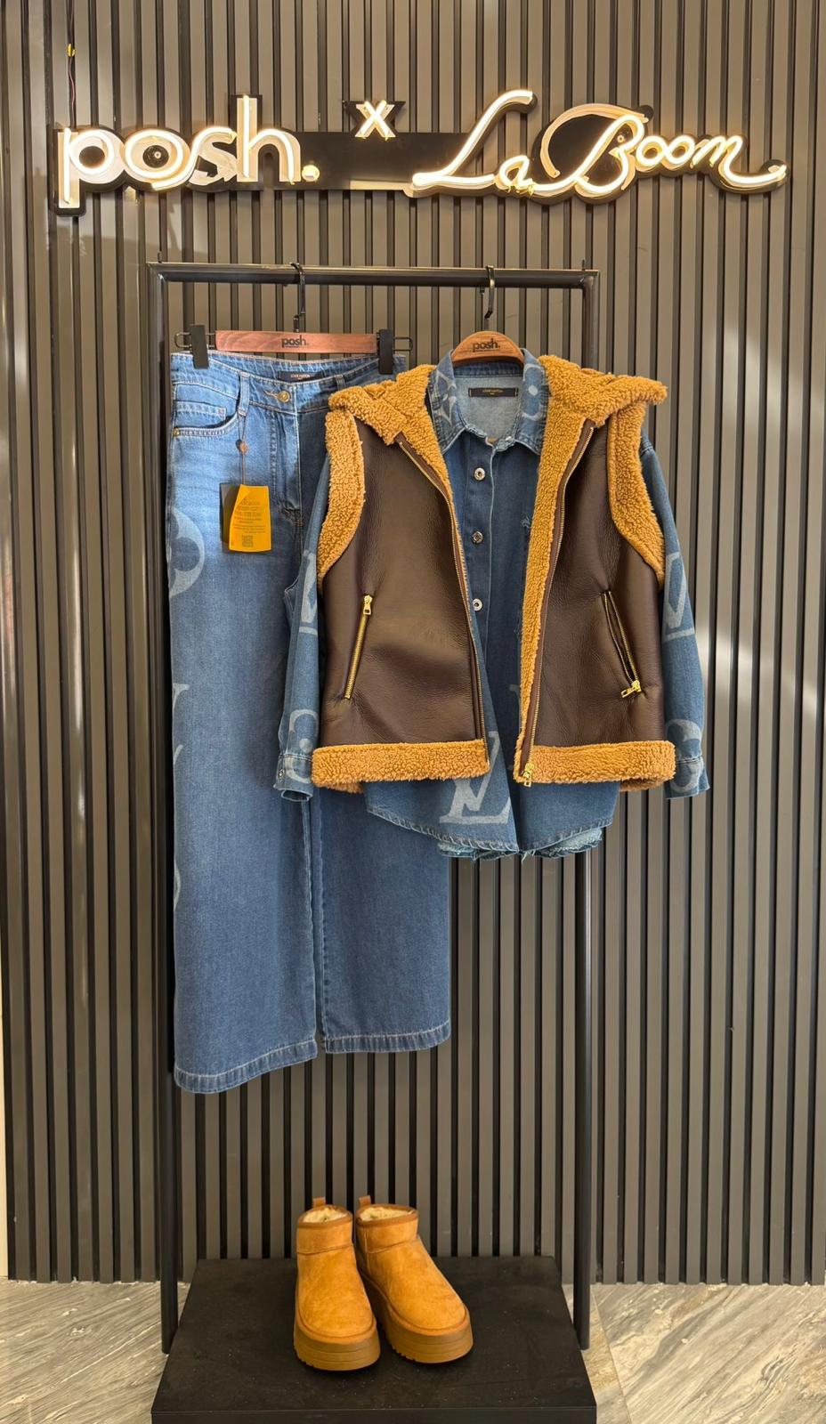 LOUİS VUİTTON DENİM AND JACKET COMBİNATİON
