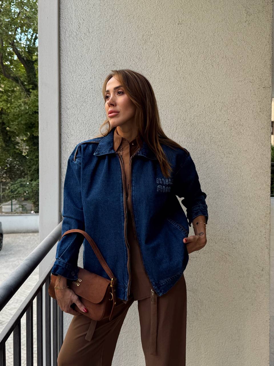 MİU MİU HOODİE DENİM JACKET