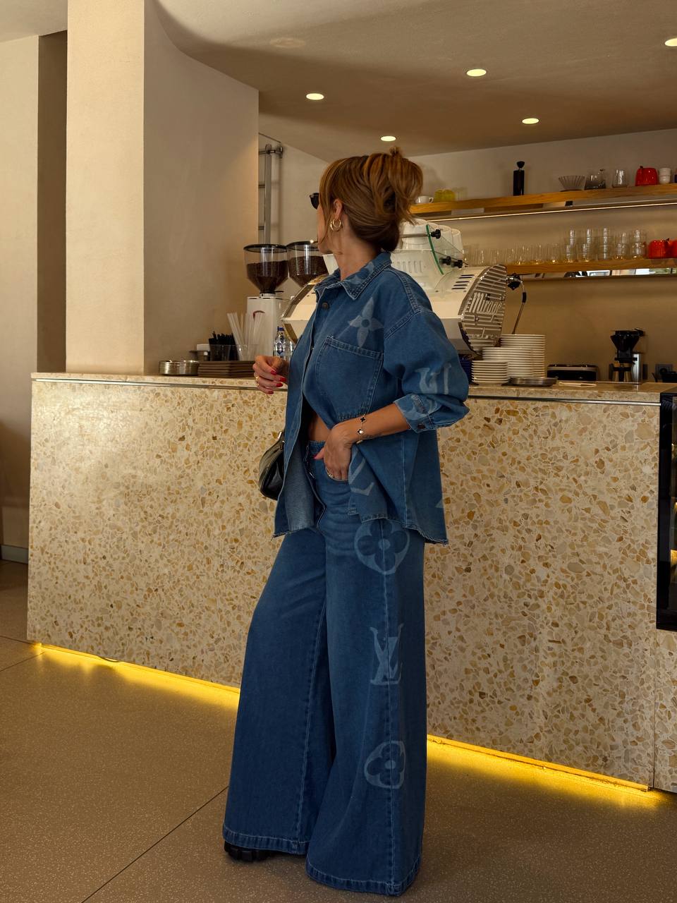 LOUİS VUİTTON DENİM AND JACKET COMBİNATİON