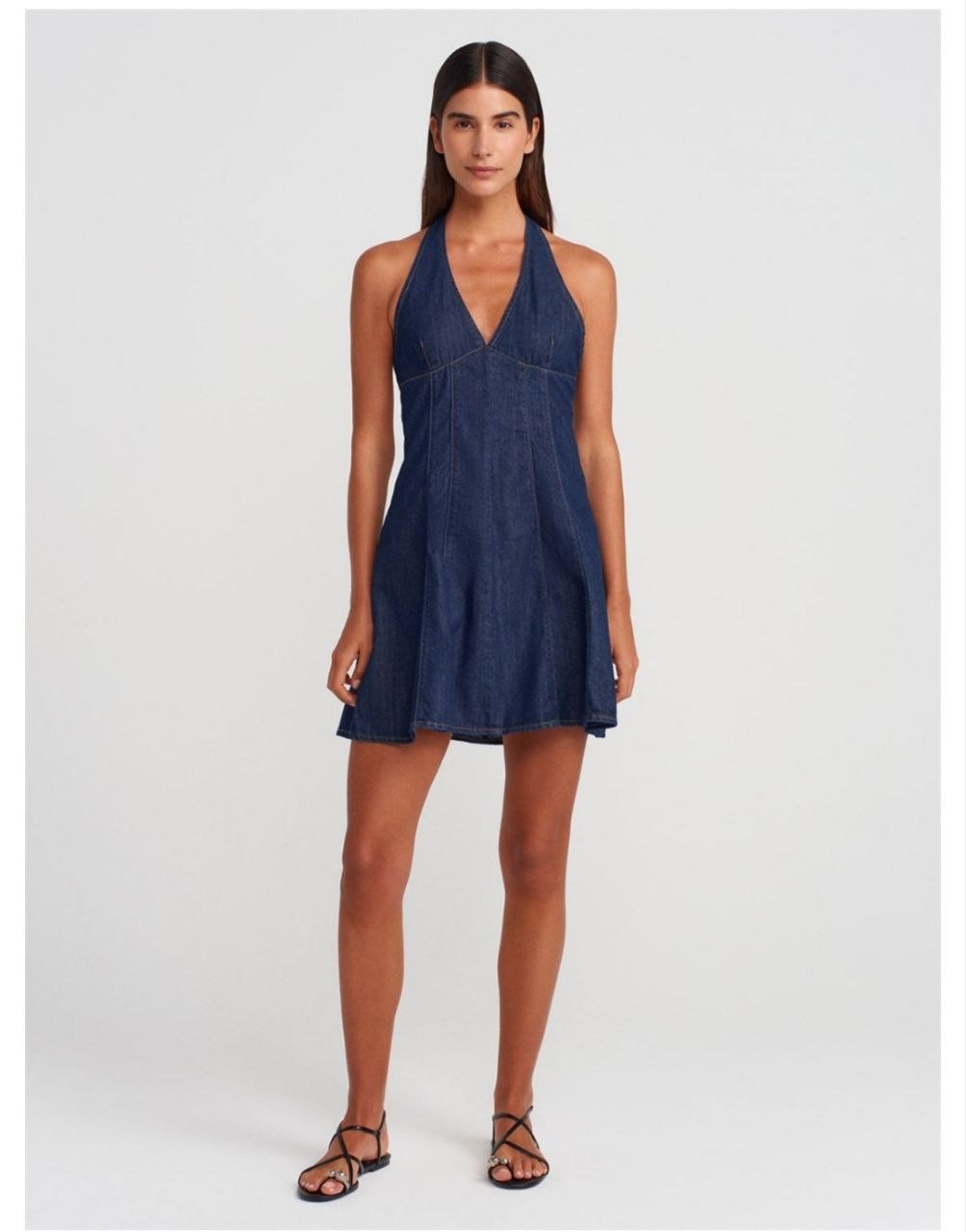   Zara Denim Kot Elbise 