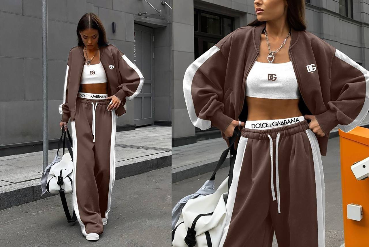 D&G Dolce Gabbana İthal Oysho Kumaş 2 iplik 3’lü Spor Takım