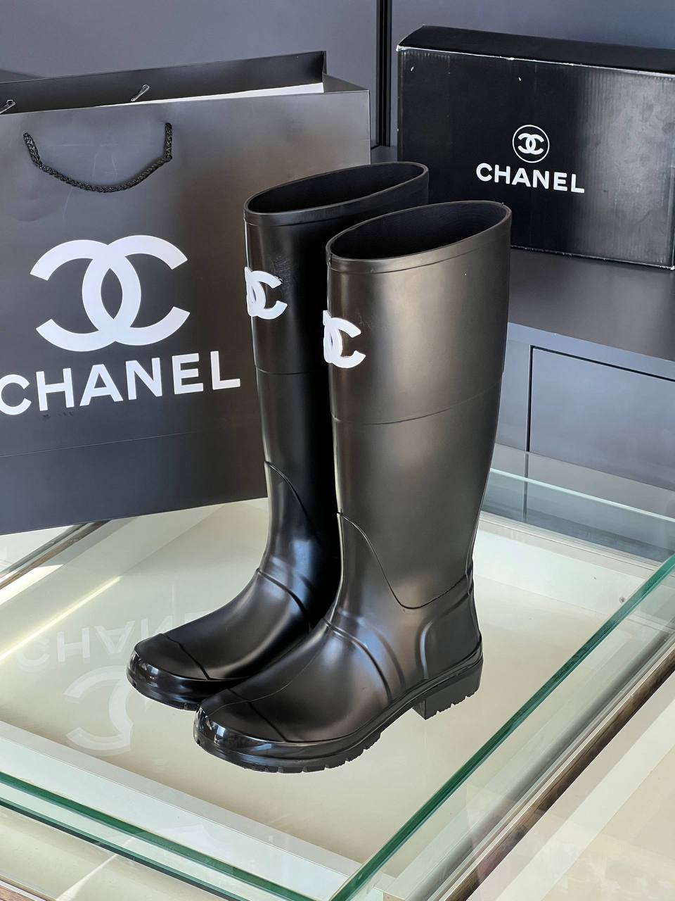 Chanel kauçuk  İthal  çizme